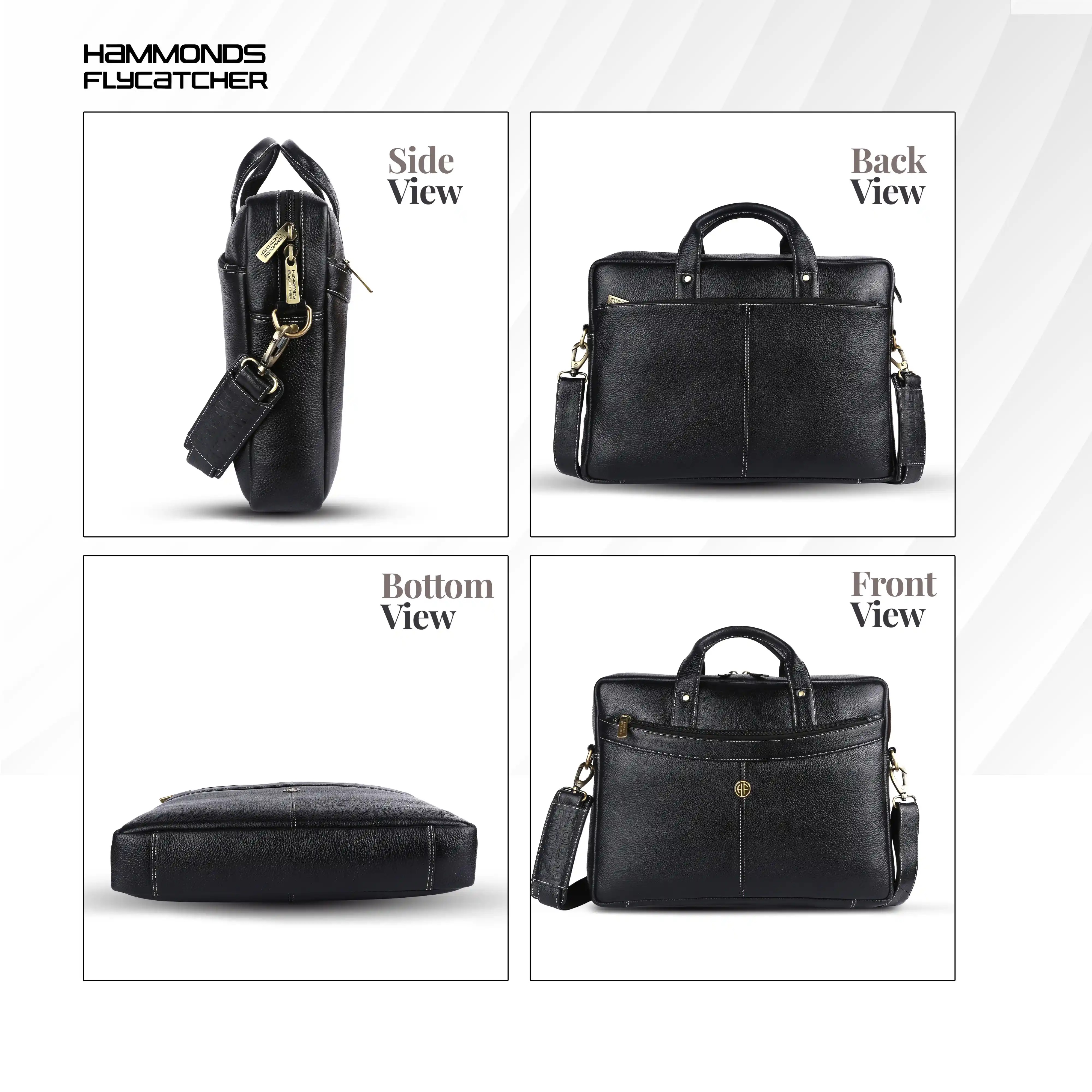 Leather Laptop Messenger Bag for Men with Multiple Compartments - Fits up to 15.6 Inch Laptop - 1 Year Warranty - Image 50