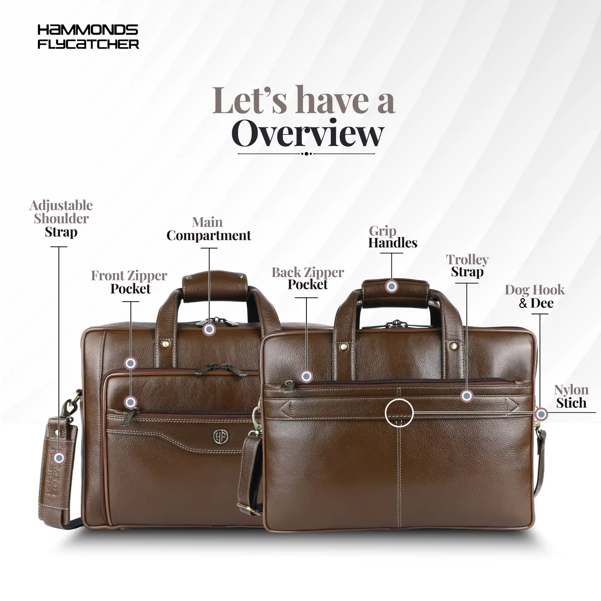 Leather Office Laptop Bags For Mens - Fits Up to 15.6-inch Laptop/MacBook - 1 Year Warranty Included - Image 11