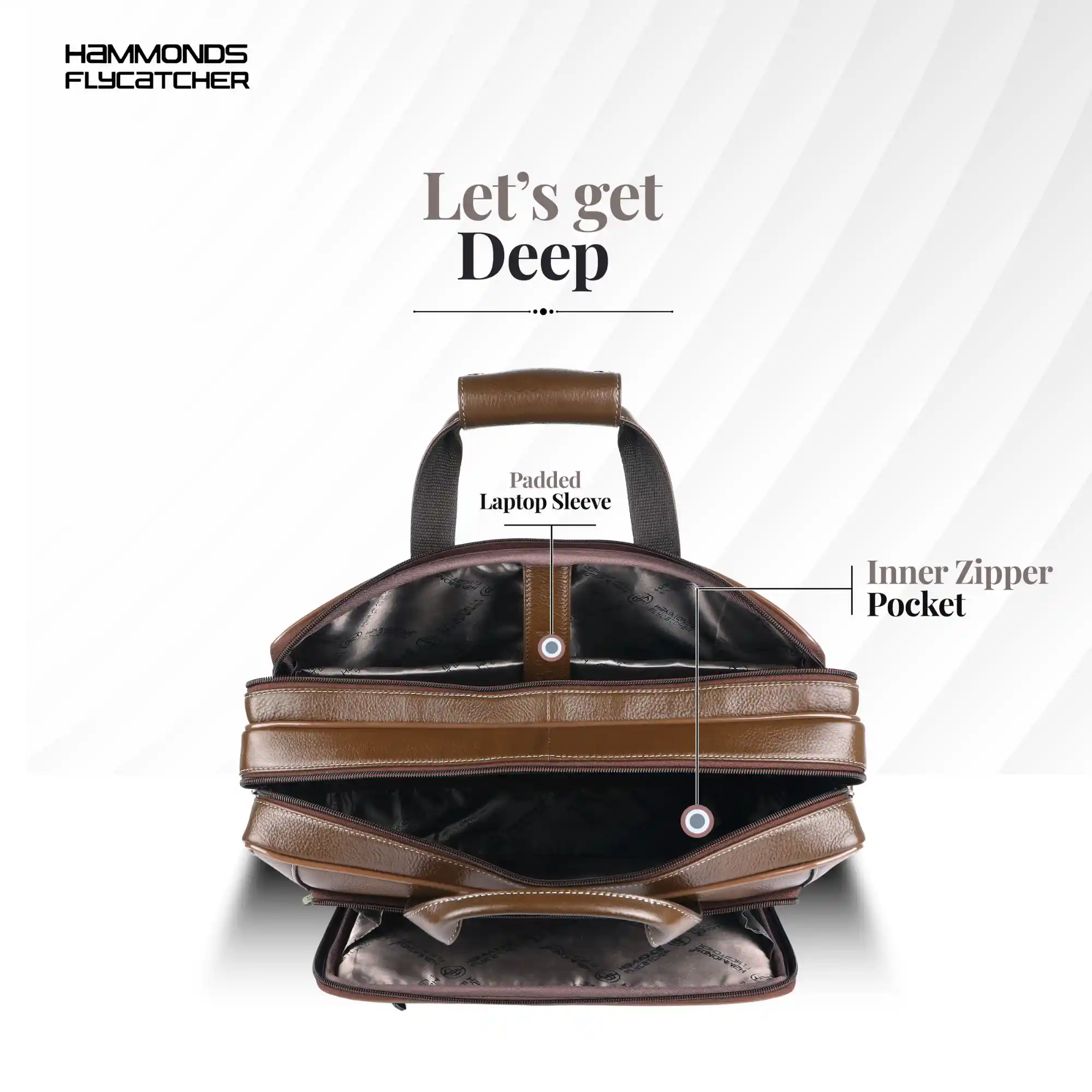 Leather Office Laptop Bags For Mens - Fits Up to 15.6-inch Laptop/MacBook - 1 Year Warranty Included - Image 12