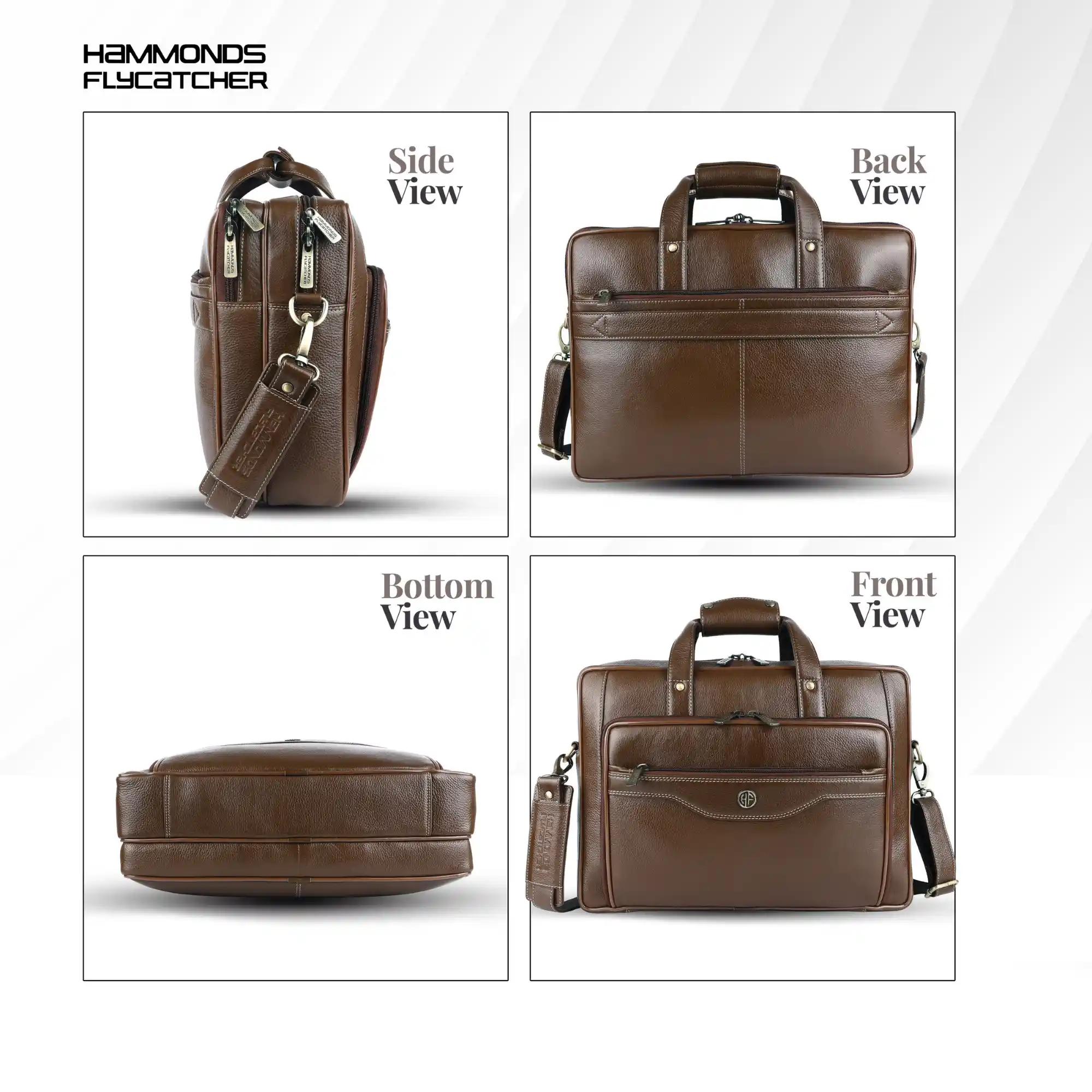 Leather Office Laptop Bags For Mens - Fits Up to 15.6-inch Laptop/MacBook - 1 Year Warranty Included - Image 13