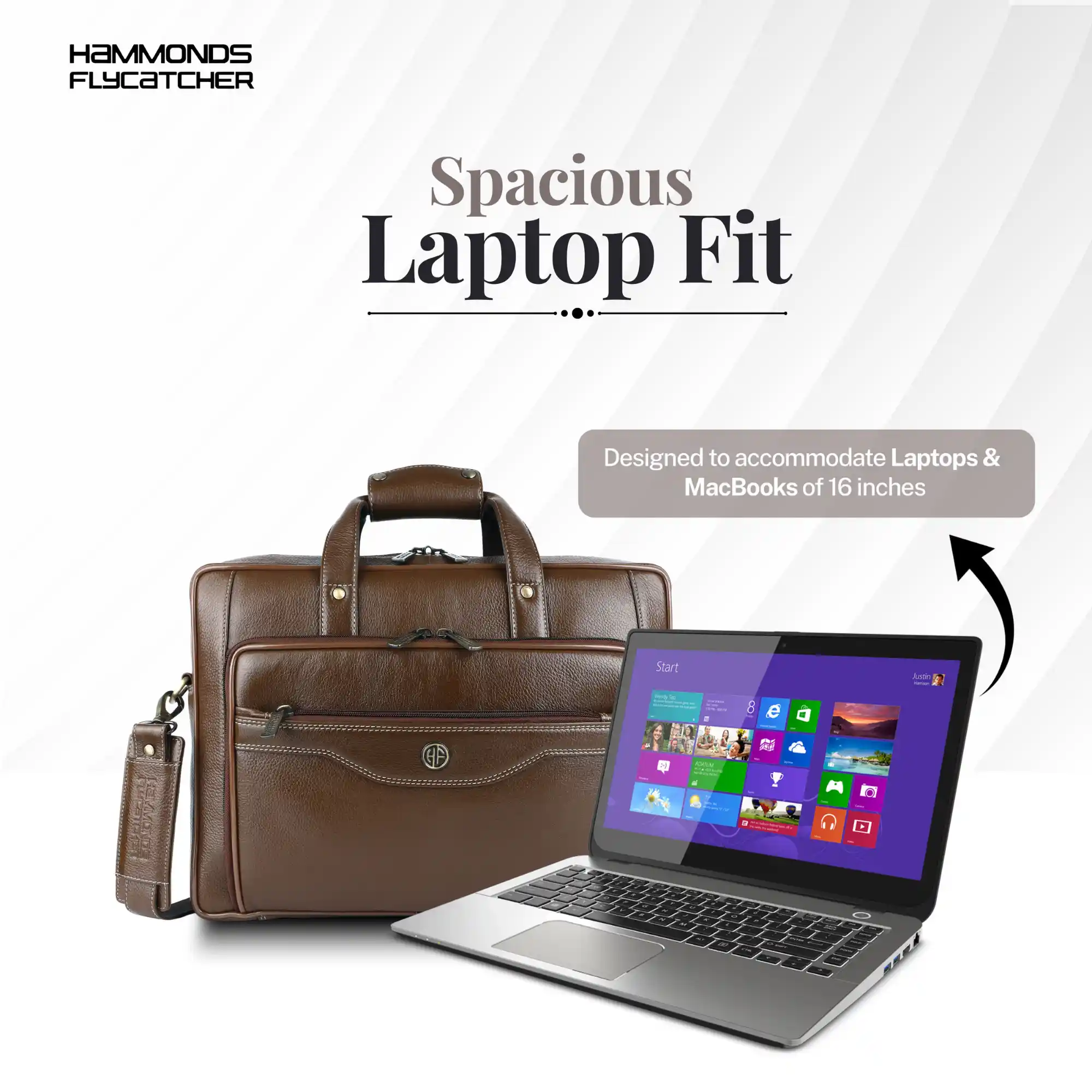 Leather Office Laptop Bags For Mens - Fits Up to 15.6-inch Laptop/MacBook - 1 Year Warranty Included - Image 14