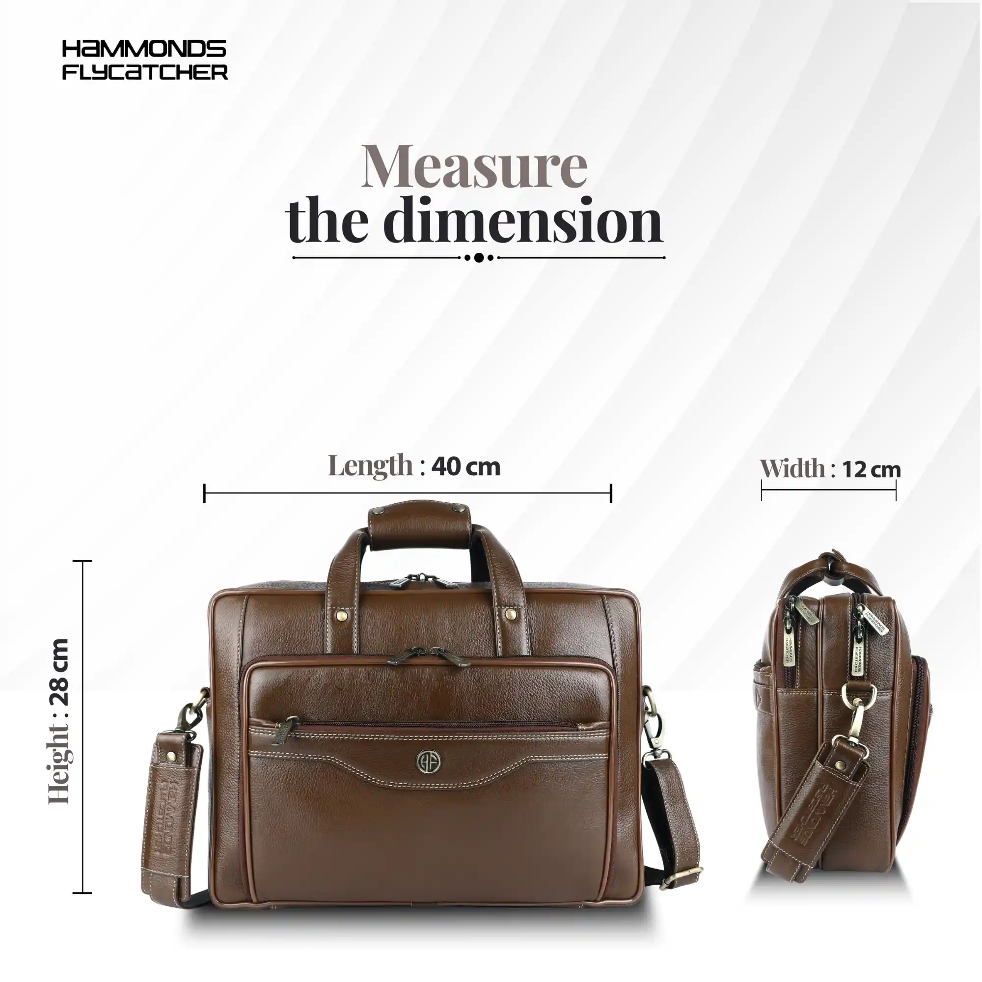 Leather Office Laptop Bags For Mens - Fits Up to 15.6-inch Laptop/MacBook - 1 Year Warranty Included - Image 15