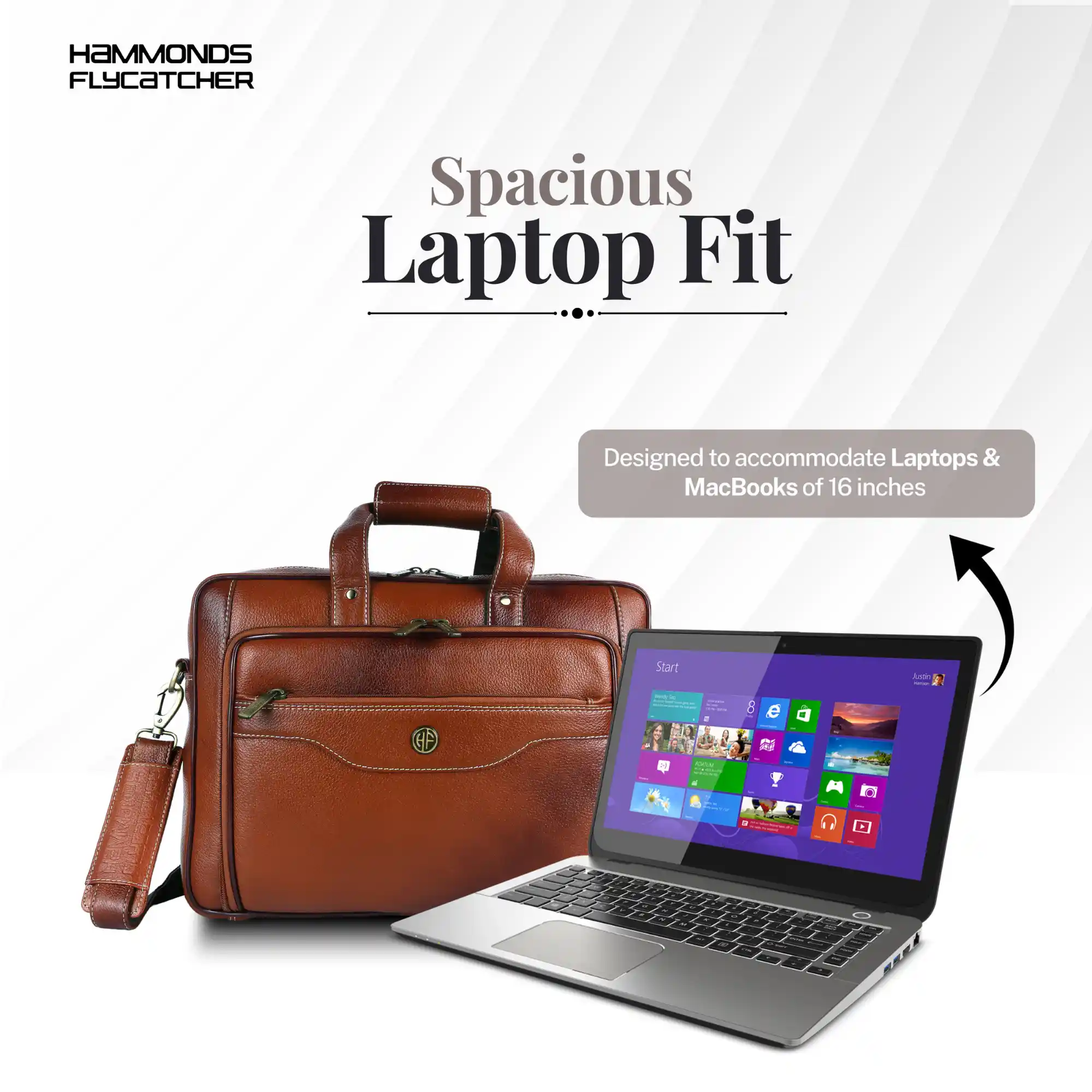 Leather Office Laptop Bags For Mens - Fits Up to 15.6-inch Laptop/MacBook - 1 Year Warranty Included - Image 22