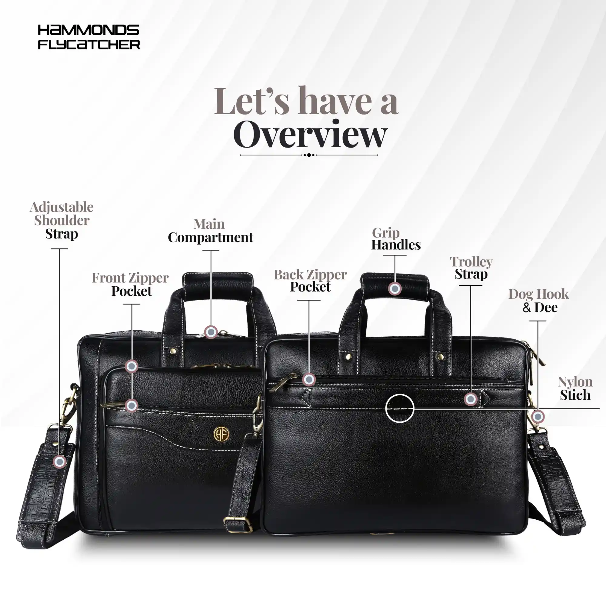 Leather Office Laptop Bags For Mens - Fits Up to 15.6-inch Laptop/MacBook - 1 Year Warranty Included - Image 27