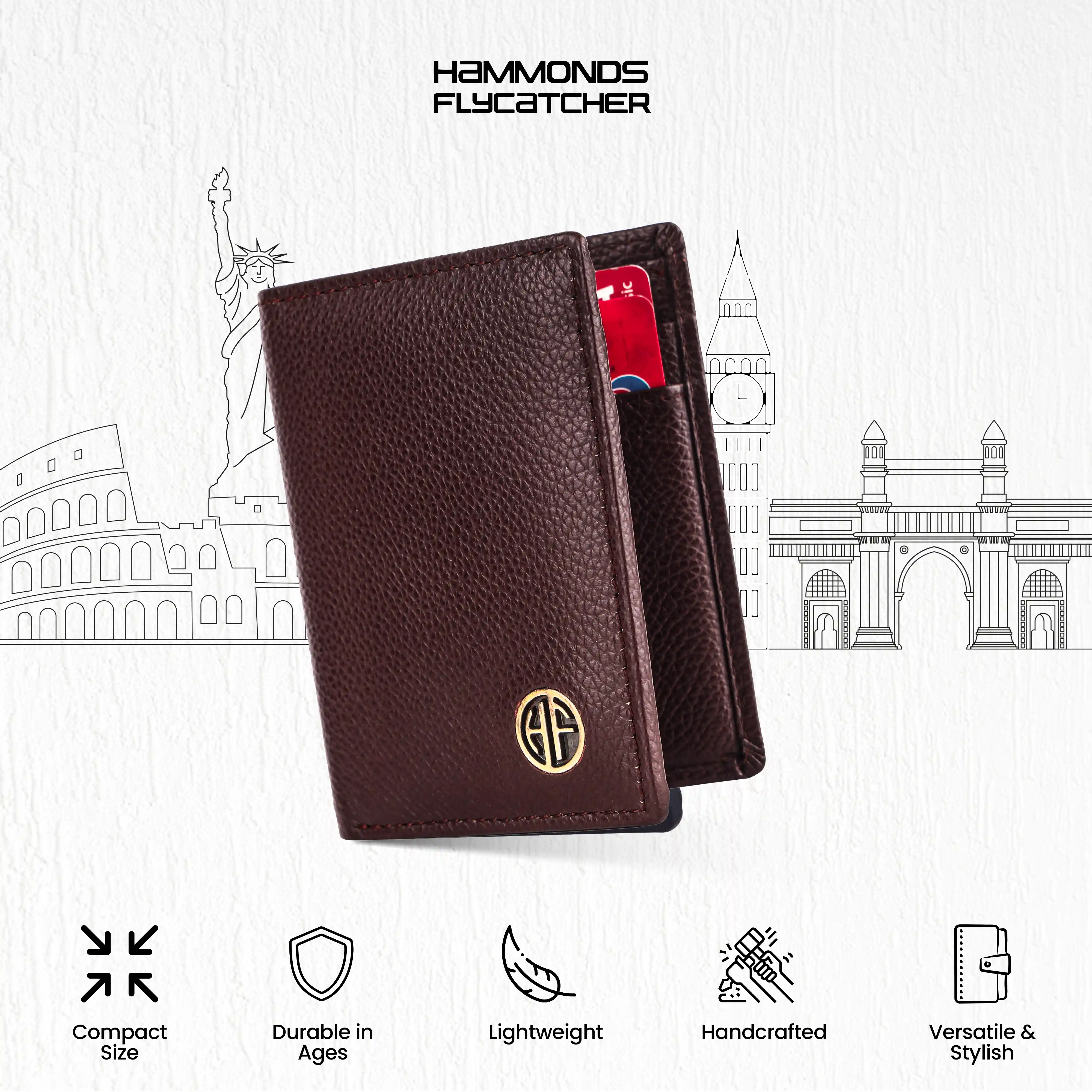 Leather RFID Card Holder - Slim Bi-Fold Design for Men and Women - Stylish & Secure - Image 10