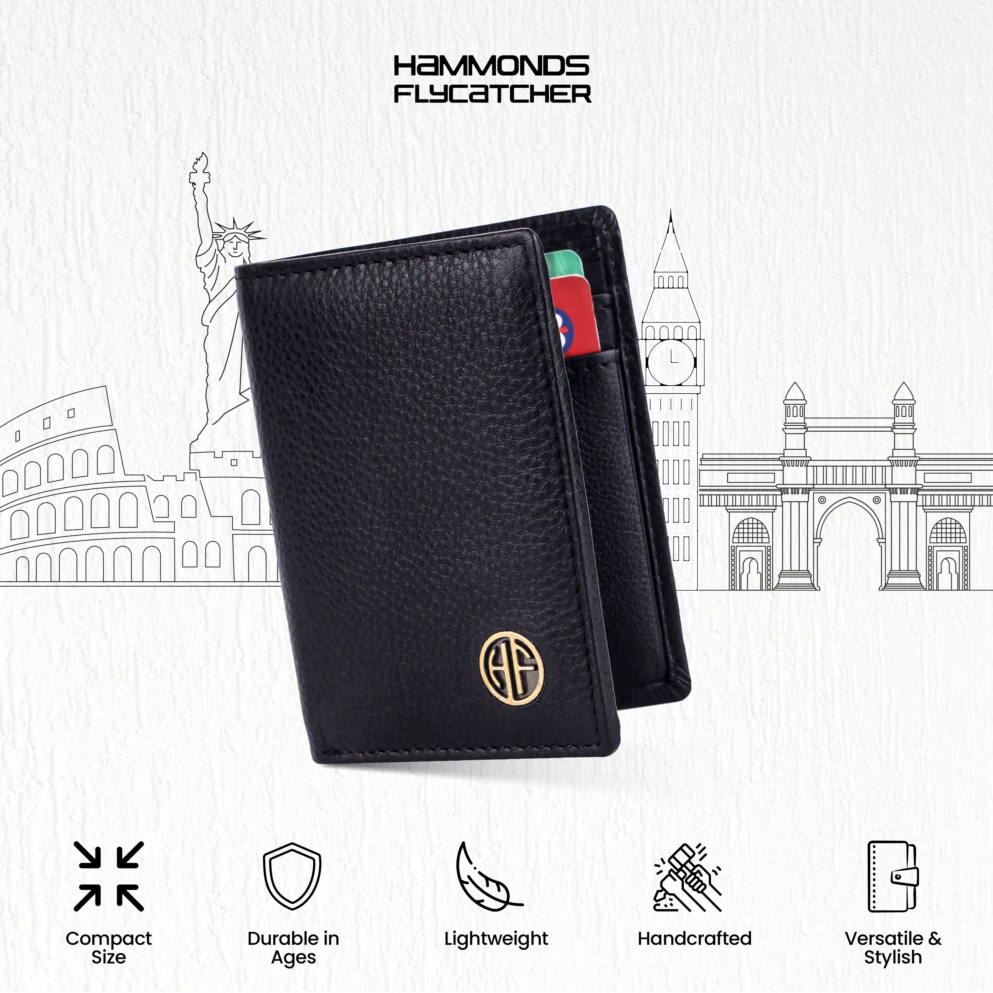 Leather RFID Card Holder - Slim Bi-Fold Design for Men and Women - Stylish & Secure - Image 24