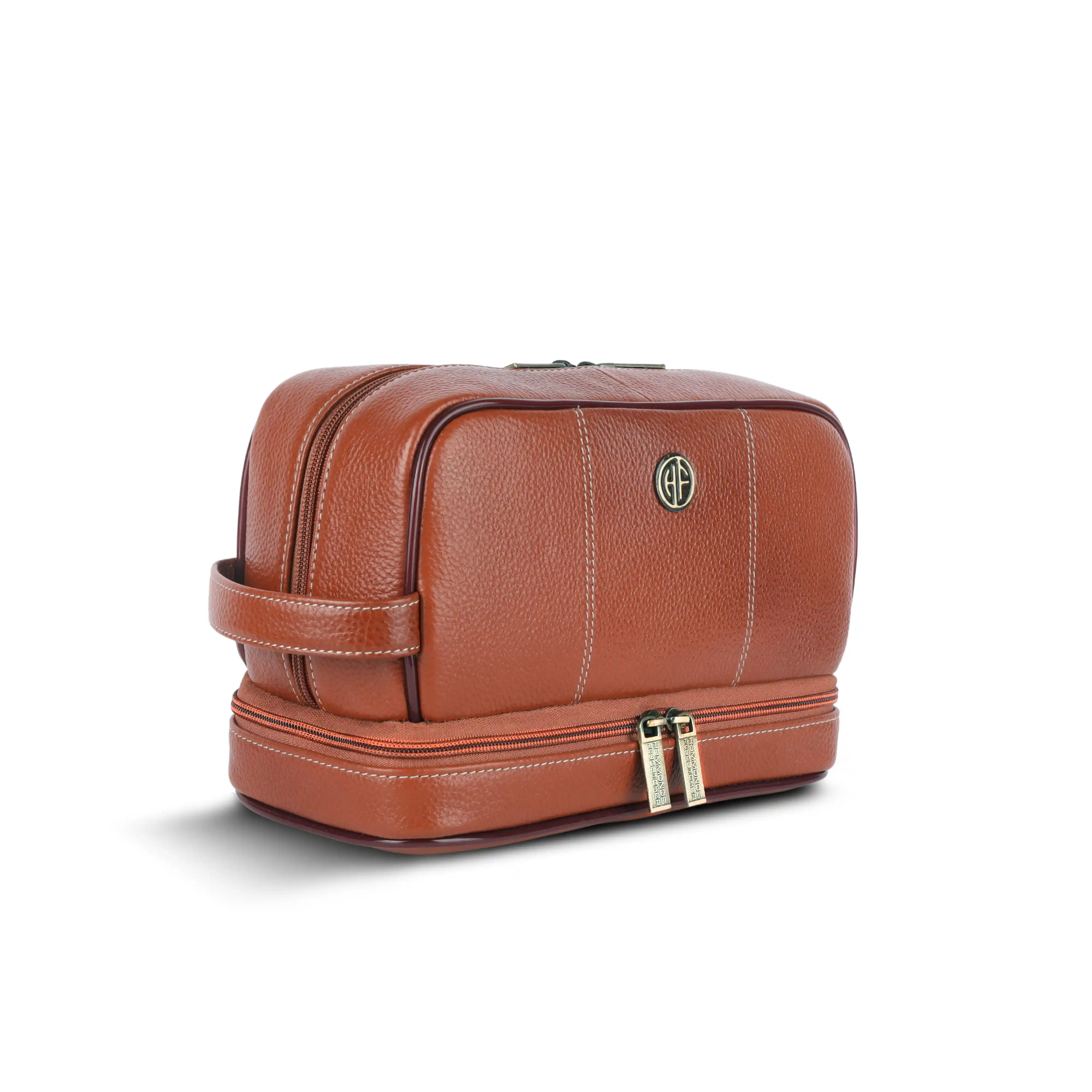 Leather Toiletry Bag for Men and Women - Travel Organizer Kit - Grooming Kit Organizer - Multiple Compartments - Image 30