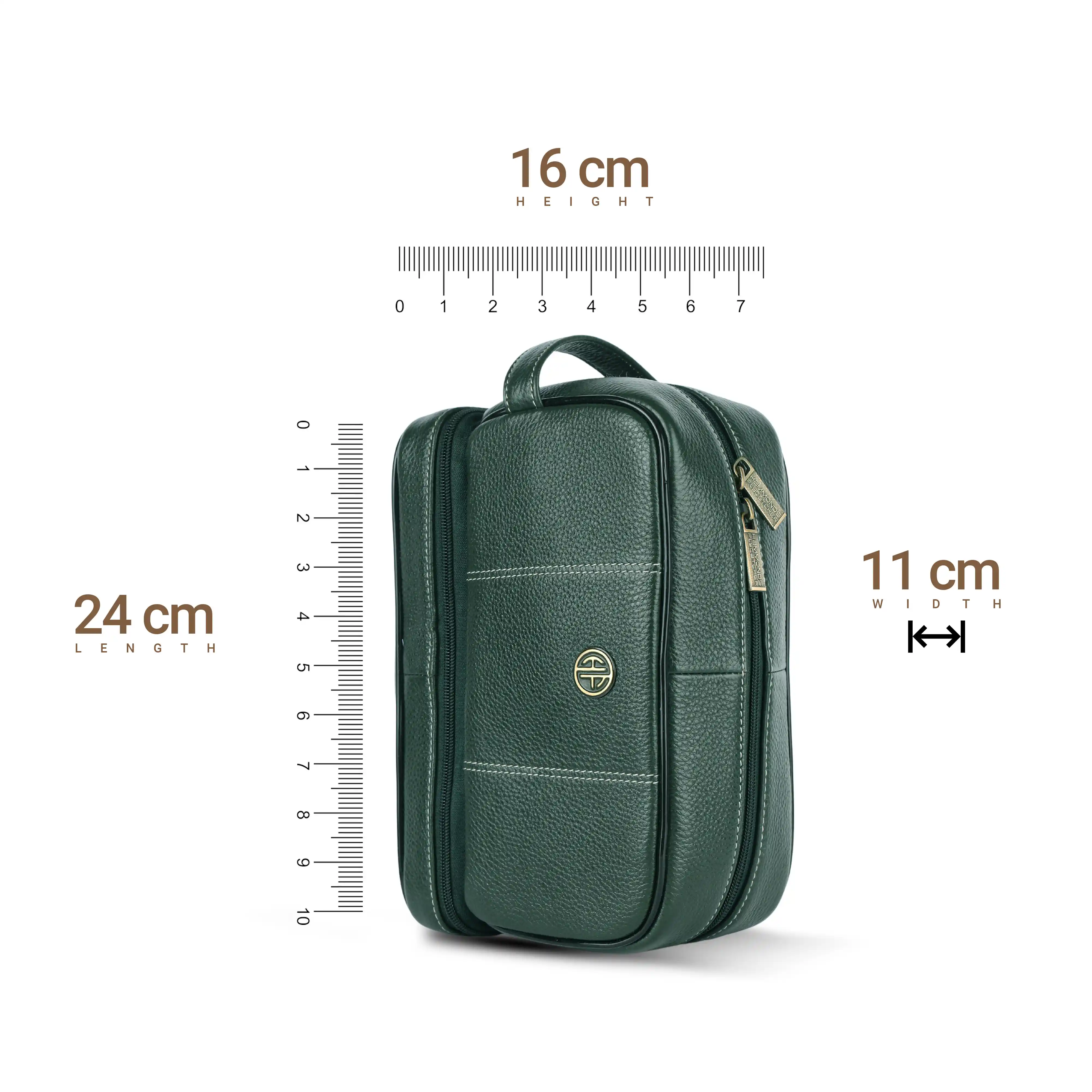 Leather Toiletry Bag for Men and Women - Travel Organizer Kit - Grooming Kit Organizer - Multiple Compartments - Image 38