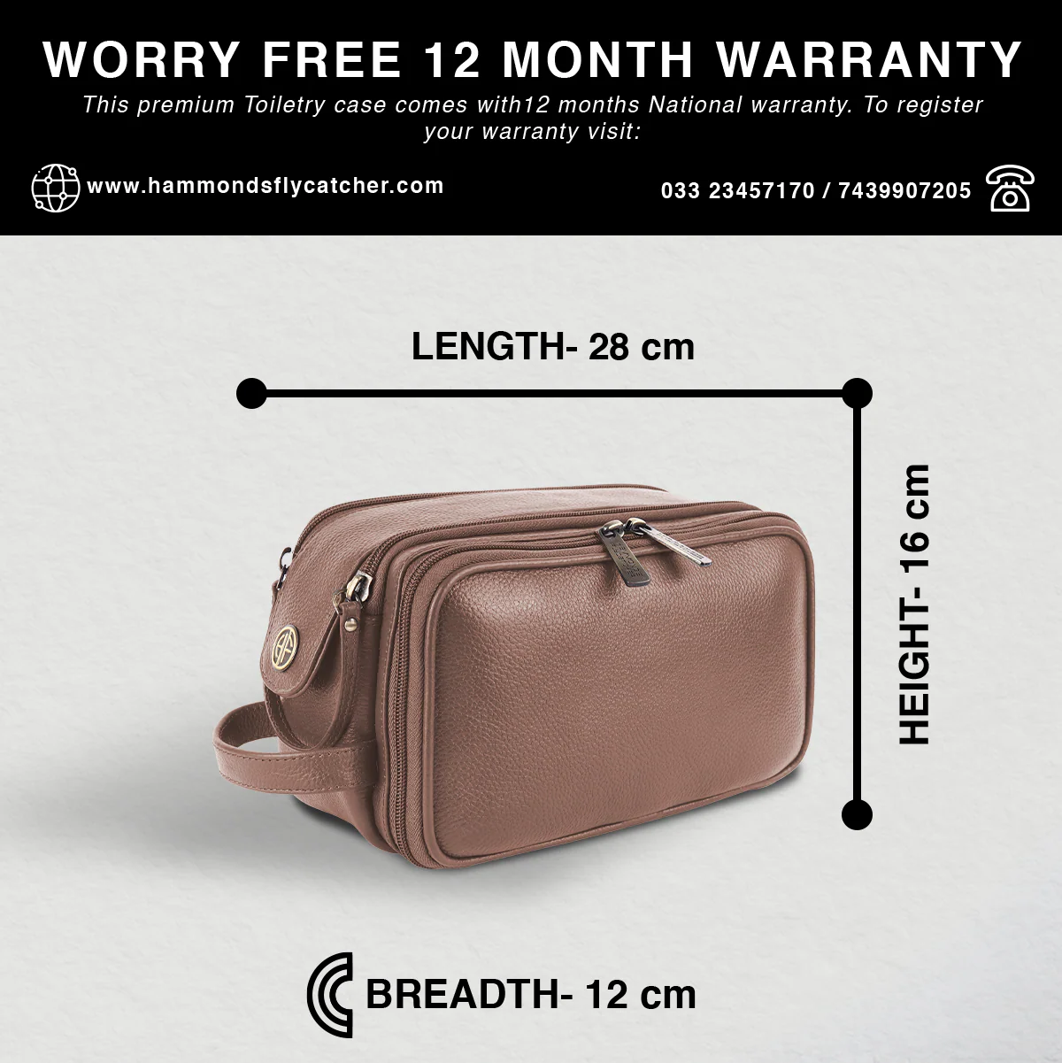 Leather Toiletry Travel Kit For Men and Women - Travel Organizer With Multiple Compartments - Image 11