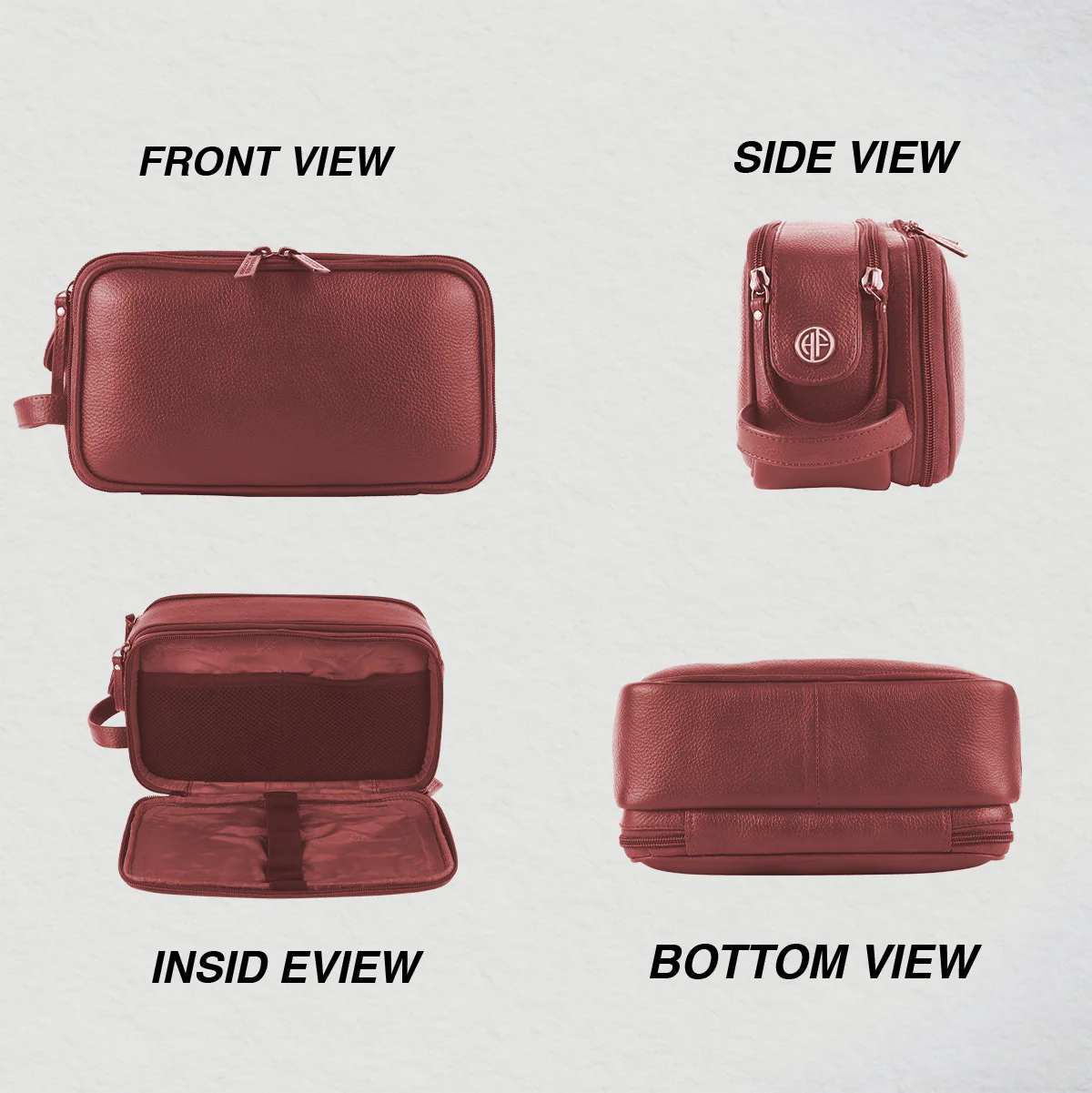 Leather Toiletry Travel Kit For Men and Women - Travel Organizer With Multiple Compartments - Image 25