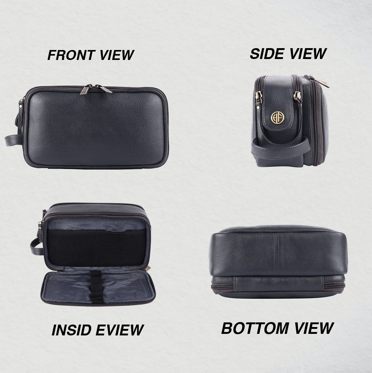 Leather Toiletry Travel Kit For Men and Women - Travel Organizer With Multiple Compartments - Image 33