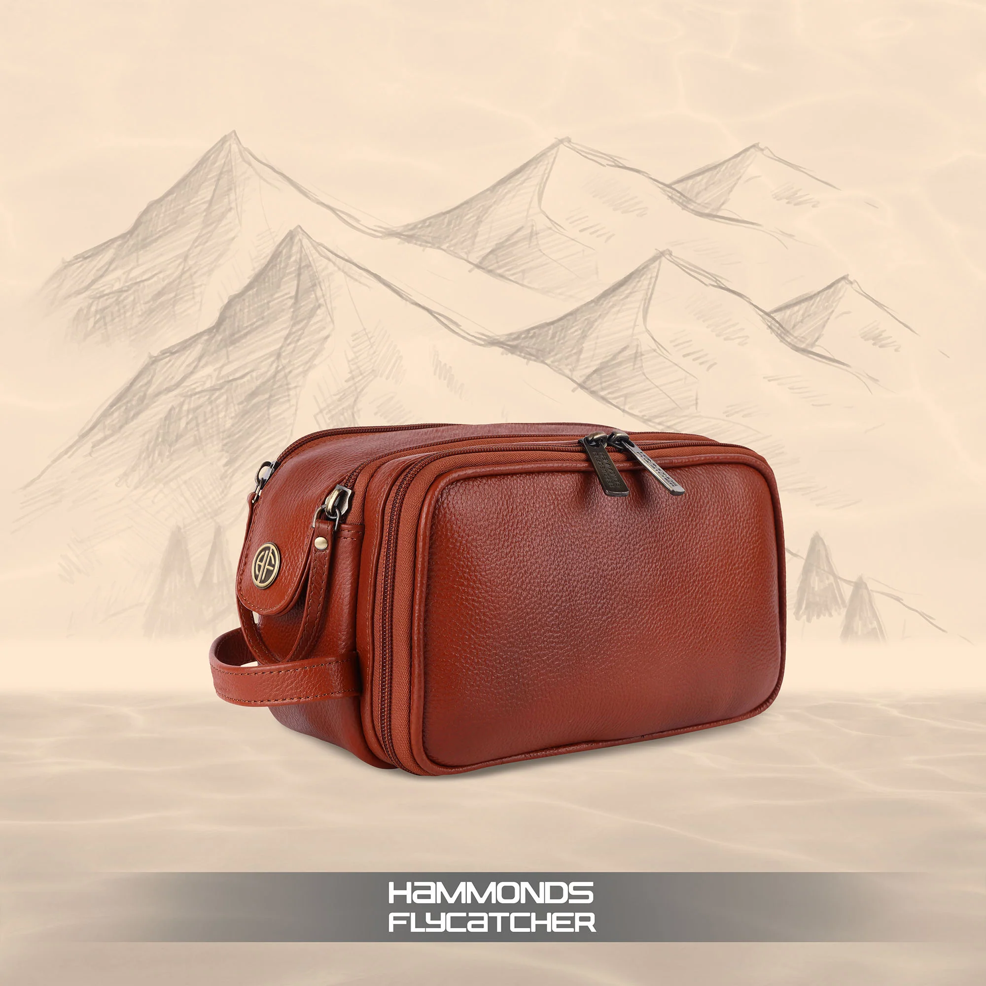 Leather Toiletry Travel Kit For Men and Women - Travel Organizer With Multiple Compartments - Image 9
