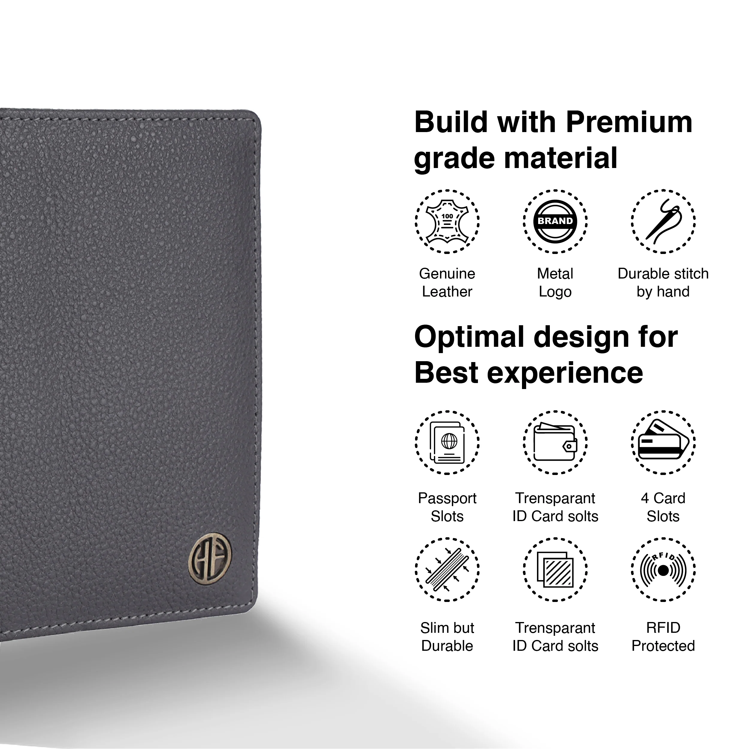 Leather Travel Passport Holder For Men And Women With Passport Slot, Card Slots, ID Card Slot - RFID Protected - Image 48