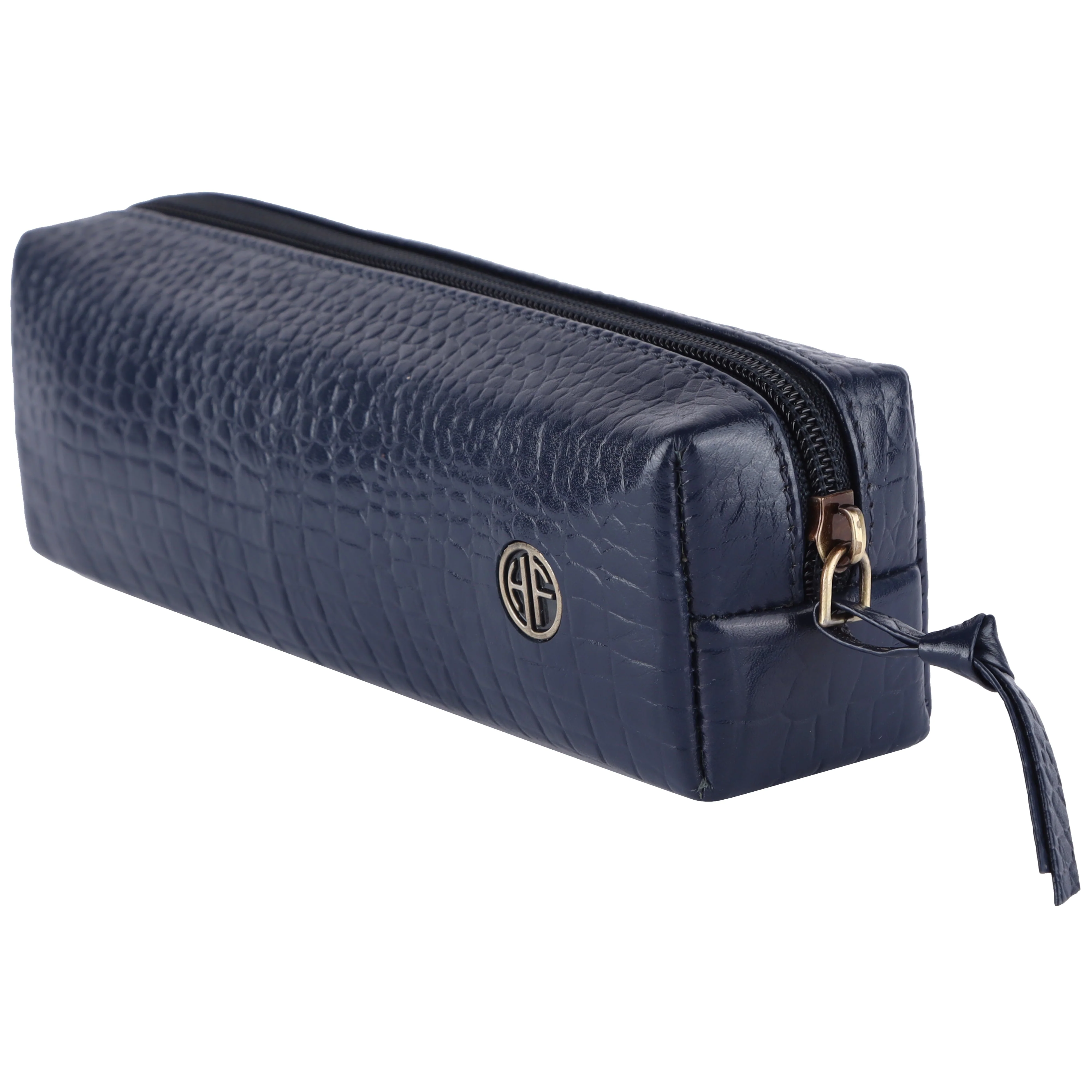 Leather Utility Pouch - Multi-Use Pencil Case, Cosmetic, Stationery, Coin, and Makeup Brush Pouch for Women & Men - Image 3