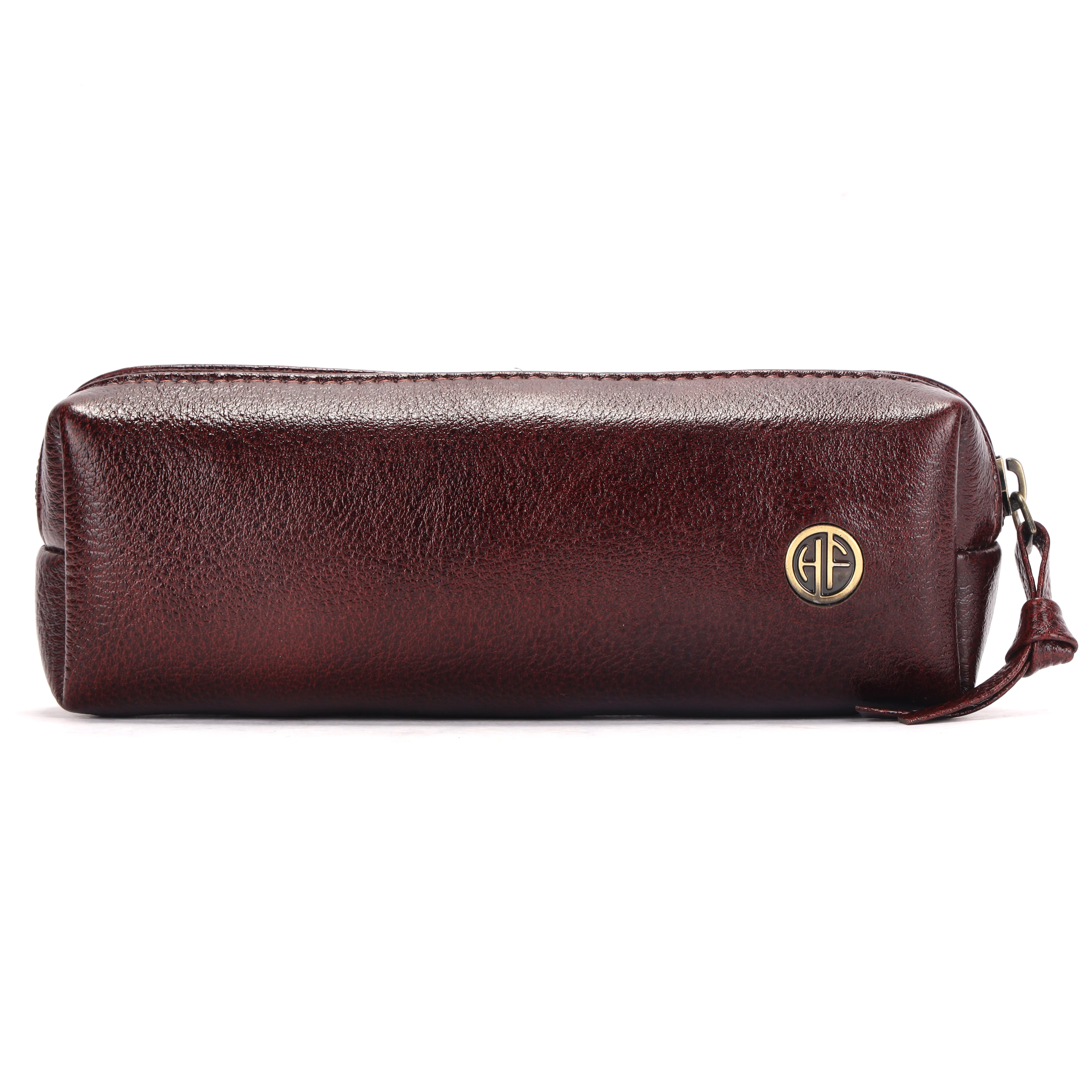 Leather Utility Pouch - Multi-Use Pencil Case, Cosmetic, Stationery, Coin, and Makeup Brush Pouch for Women & Men - Image 9