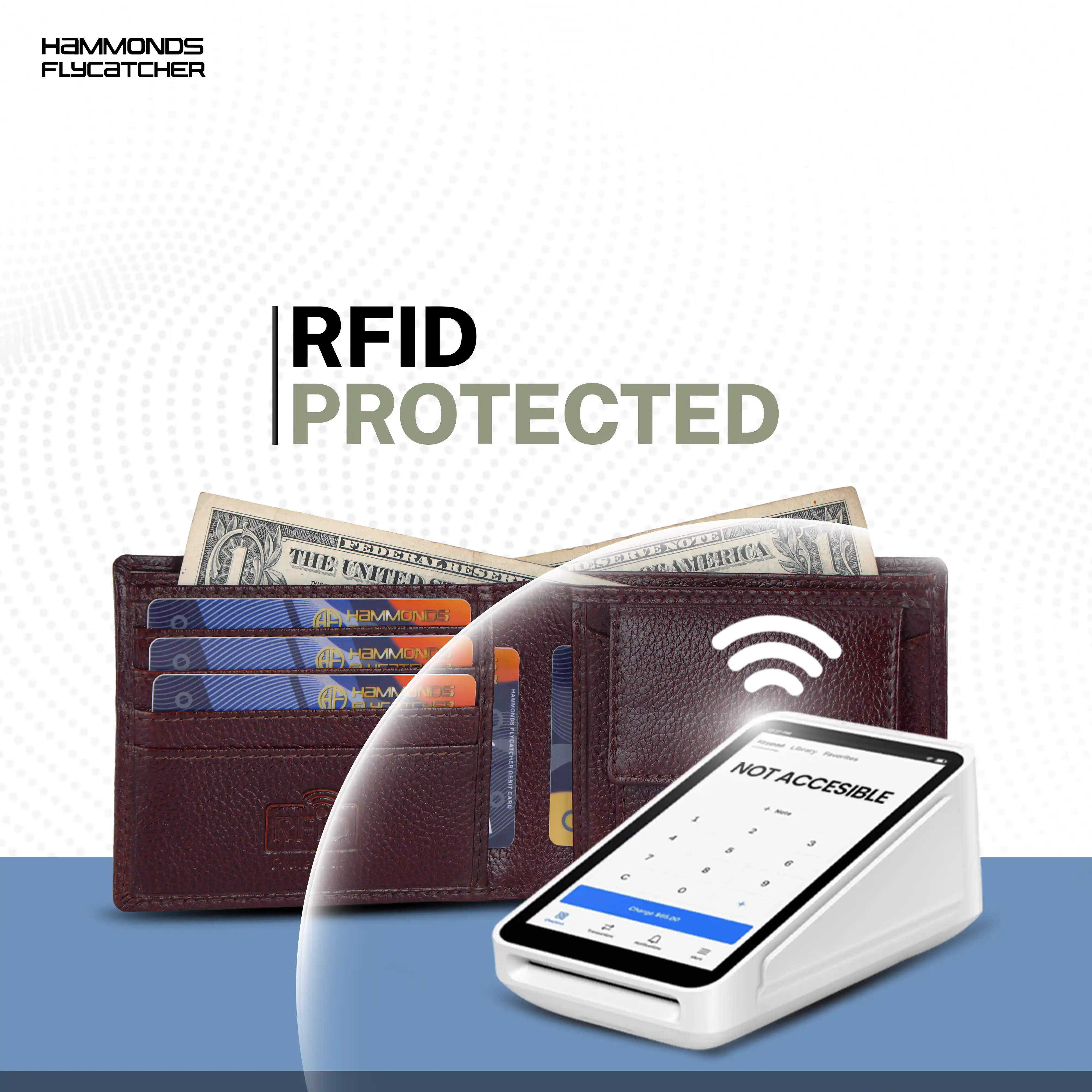 Leather Wallet for Men - RFID Protected Leather Money Bag for Men with 4 ATM Credit/Debit Card Slots - Image 4