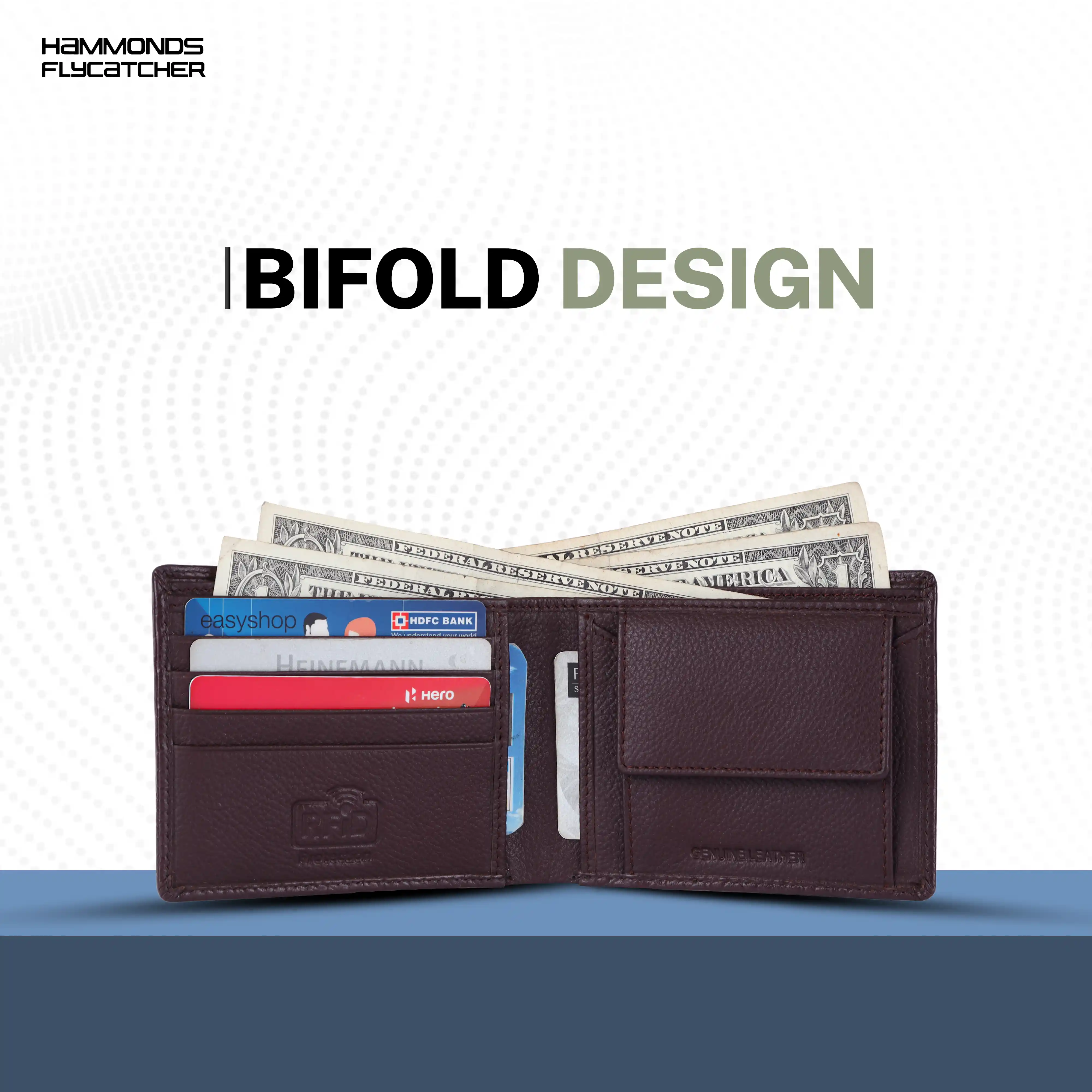 Leather Wallet for Men - RFID Protected Leather Money Bag for Men with 4 ATM Credit/Debit Card Slots - Image 49