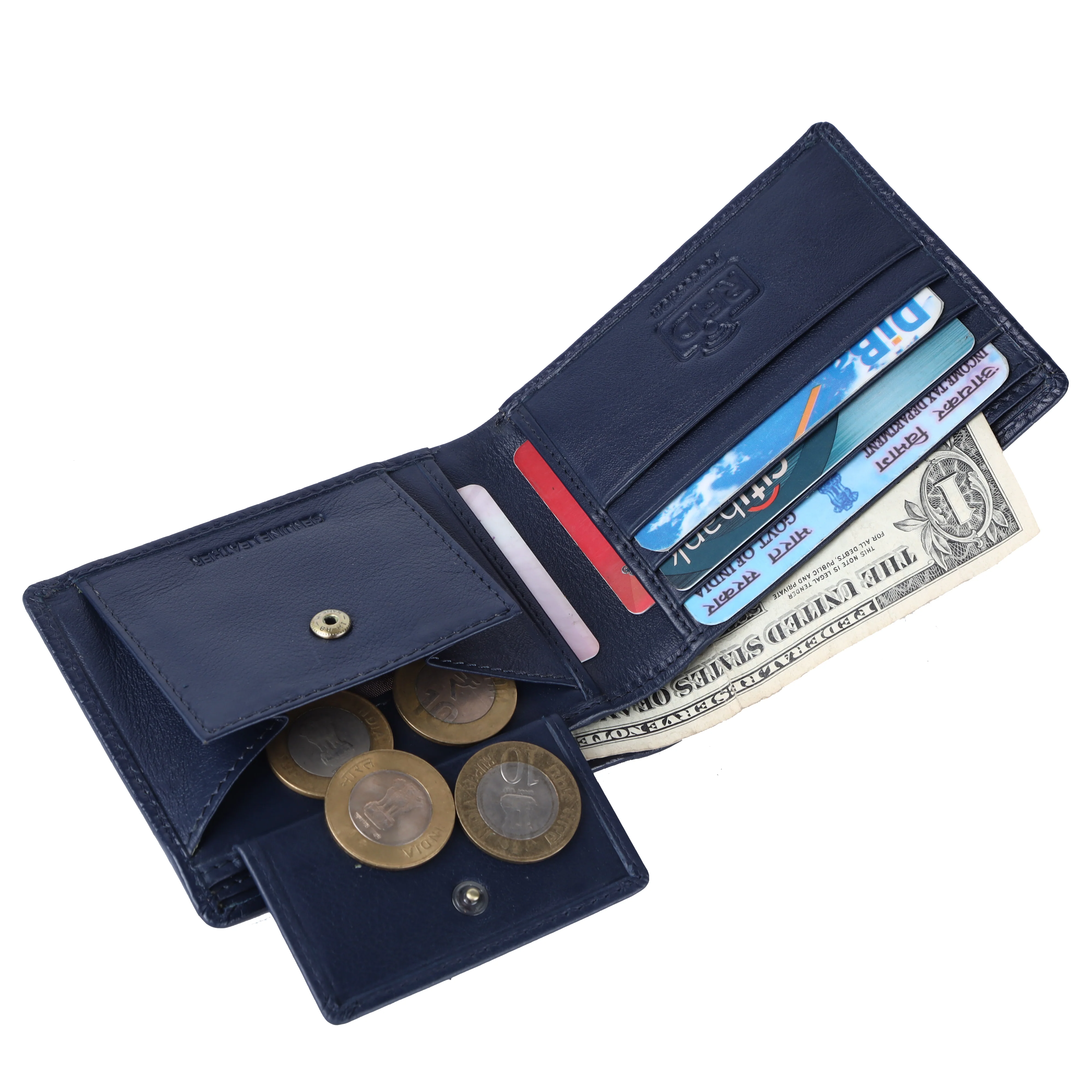Leather Wallet for Men - RFID Protected Leather Money Bag for Men with 4 ATM Credit/Debit Card Slots - Image 54