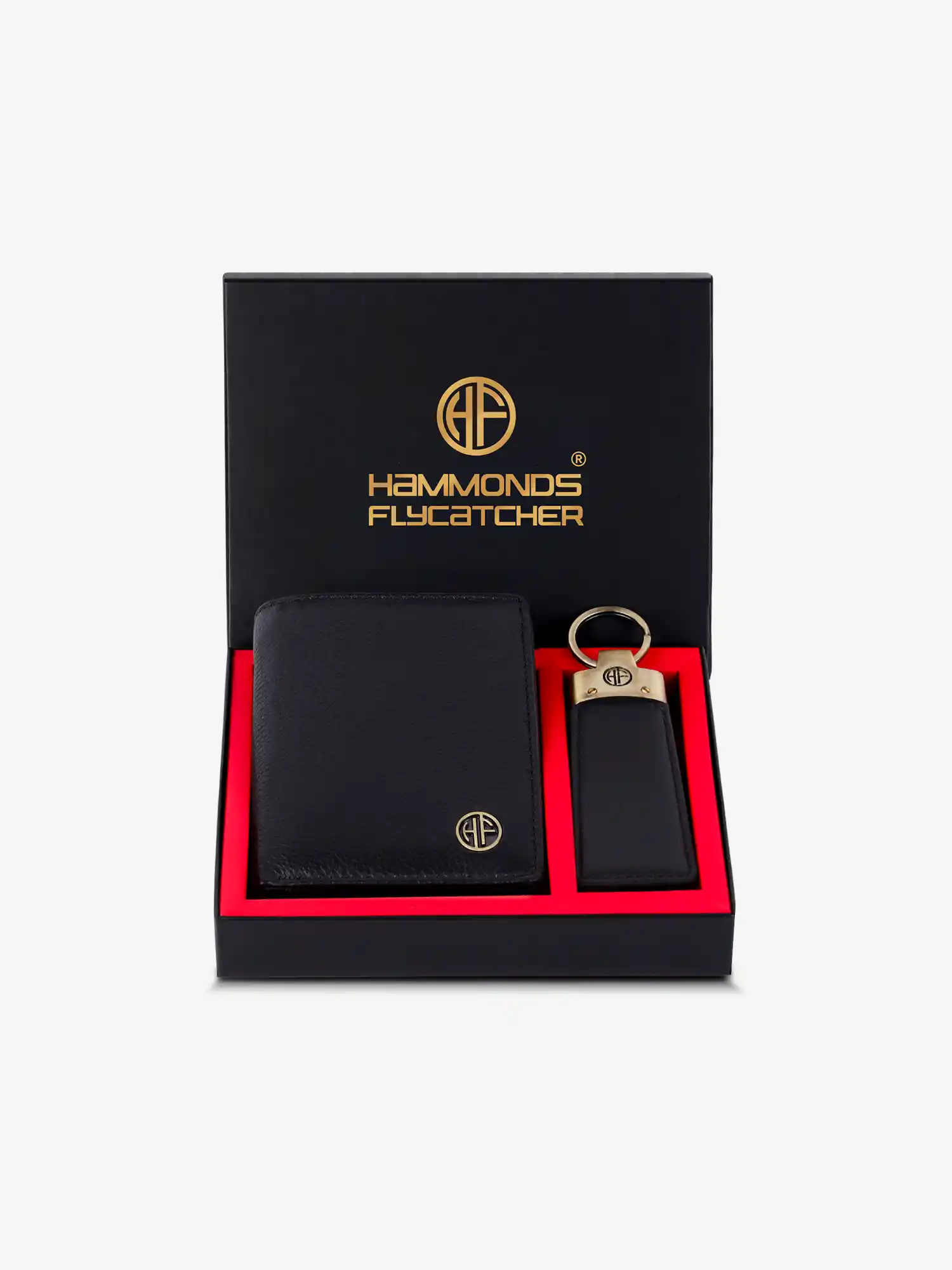 RFID-Blocking Leather Wallet & Keychain Set for Men - 4 Card Slots, Car/Home/Bike Keys - Premium Gift - Image 5