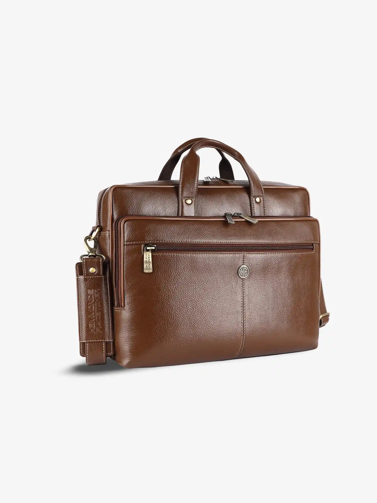 Luxury Leather Laptop Bag for Men - Office Shoulder Bag - Fits 14/15.6 Inch Laptops/MacBook - Image 12
