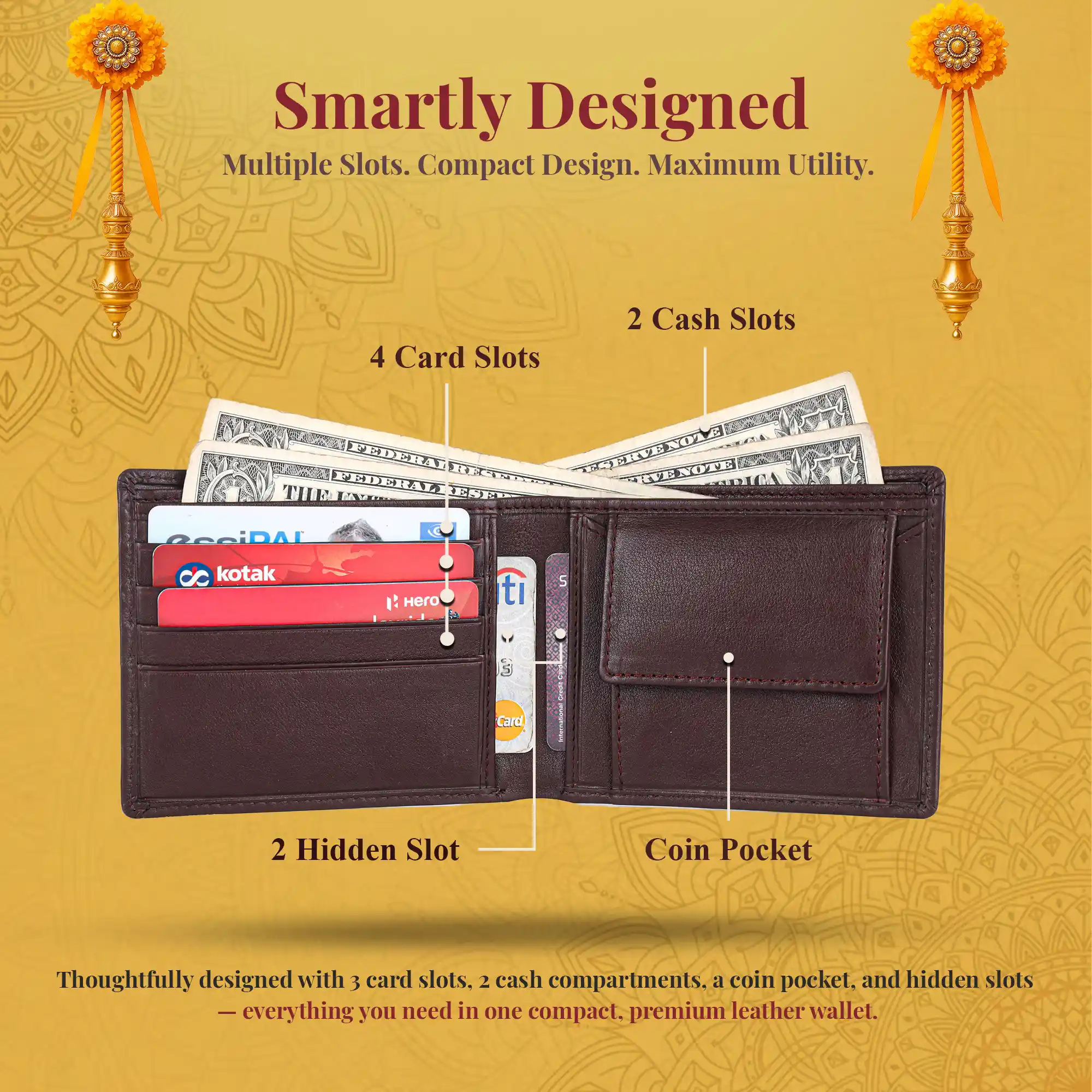 Men's Leather Gift Set Combo: Wallet & Belt - Birthday, Anniversary, Father's Day or Raksha Bandhan Gift - Image 33