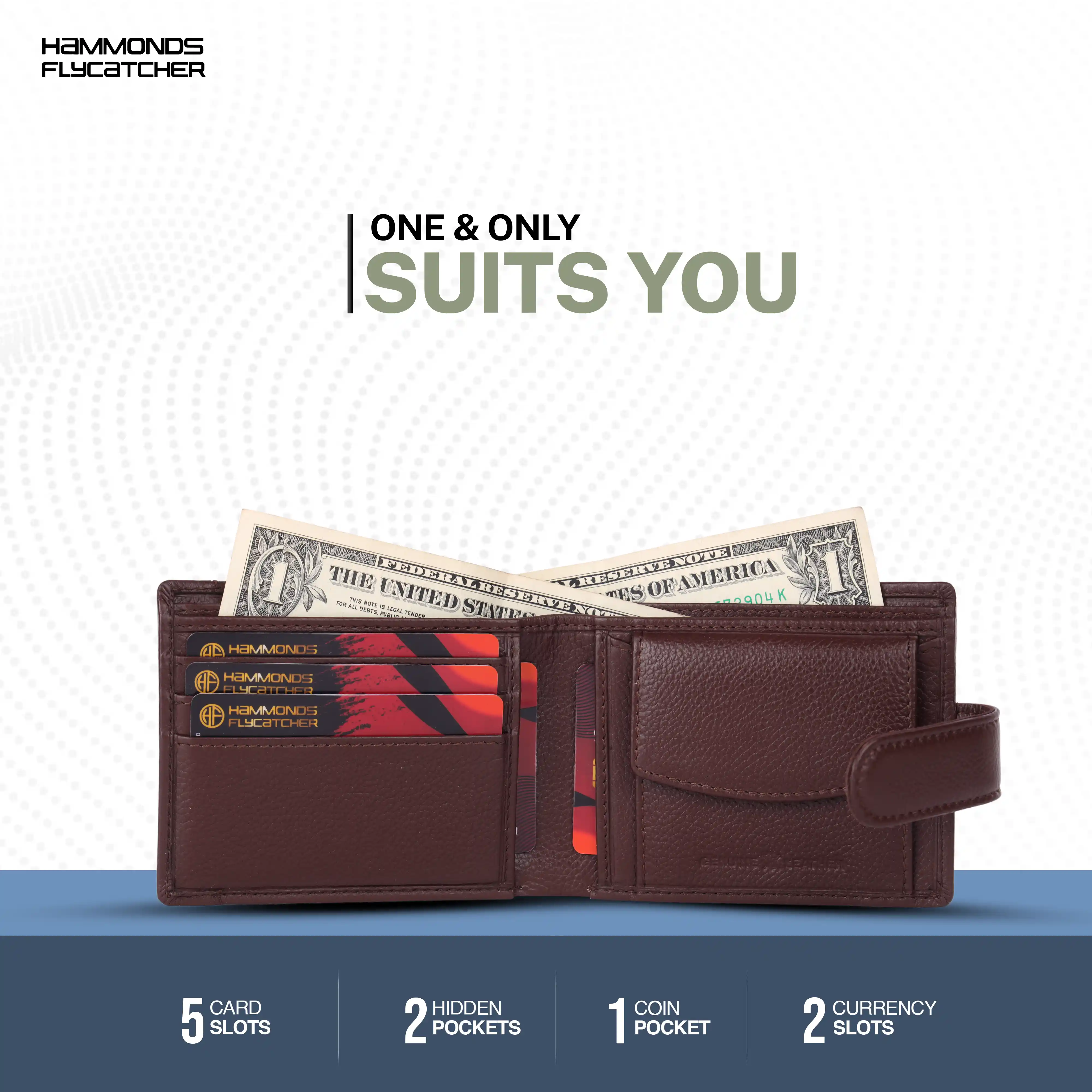 Men's Leather Wallet - 5 Card Slots, 2 Currency Pockets, RFID Protection - Perfect Gift for Valentine's, Father's Day, Birthdays - Image 29
