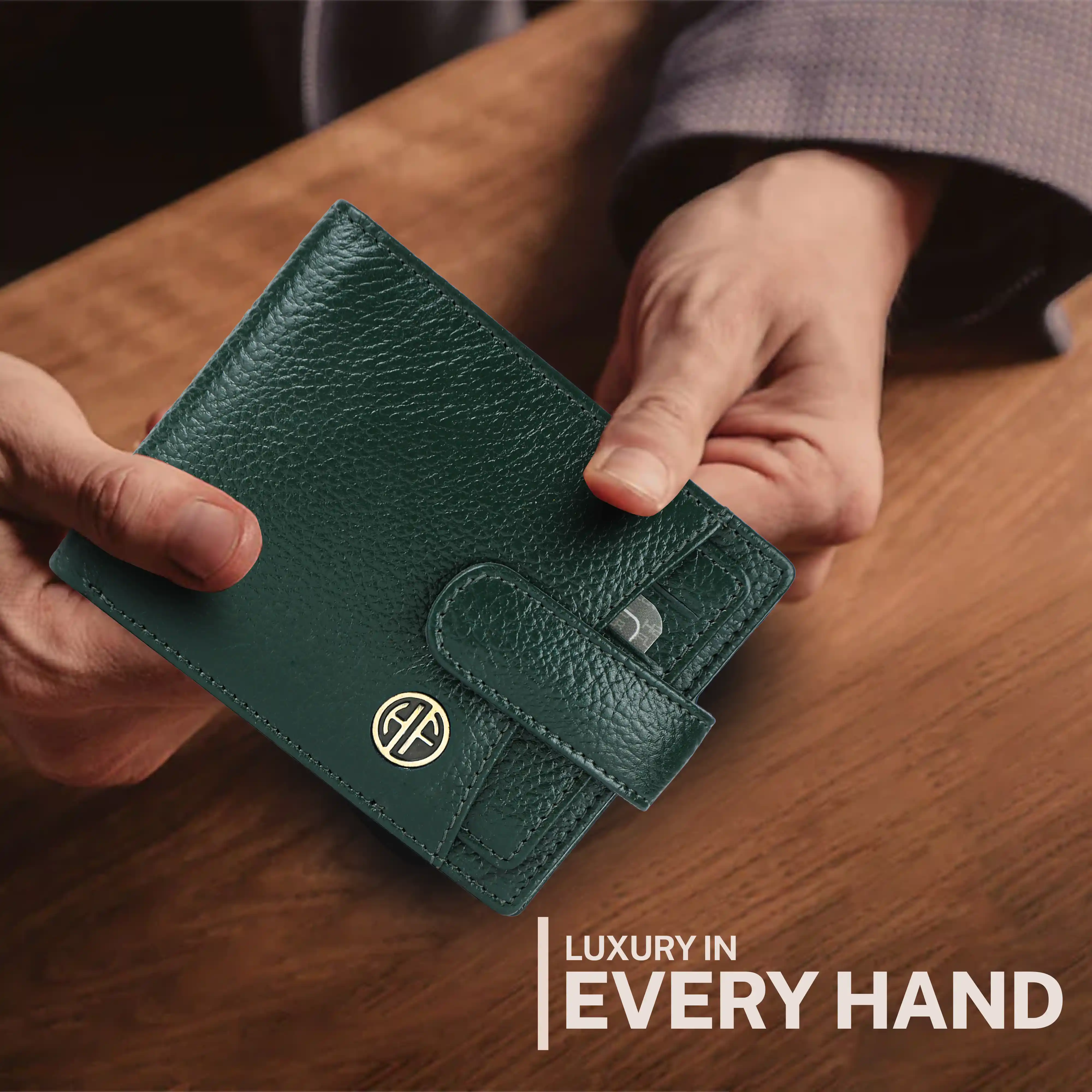 Men's Leather Wallet - 5 Card Slots, 2 Currency Pockets, RFID Protection - Perfect Gift for Valentine's, Father's Day, Birthdays - Image 47