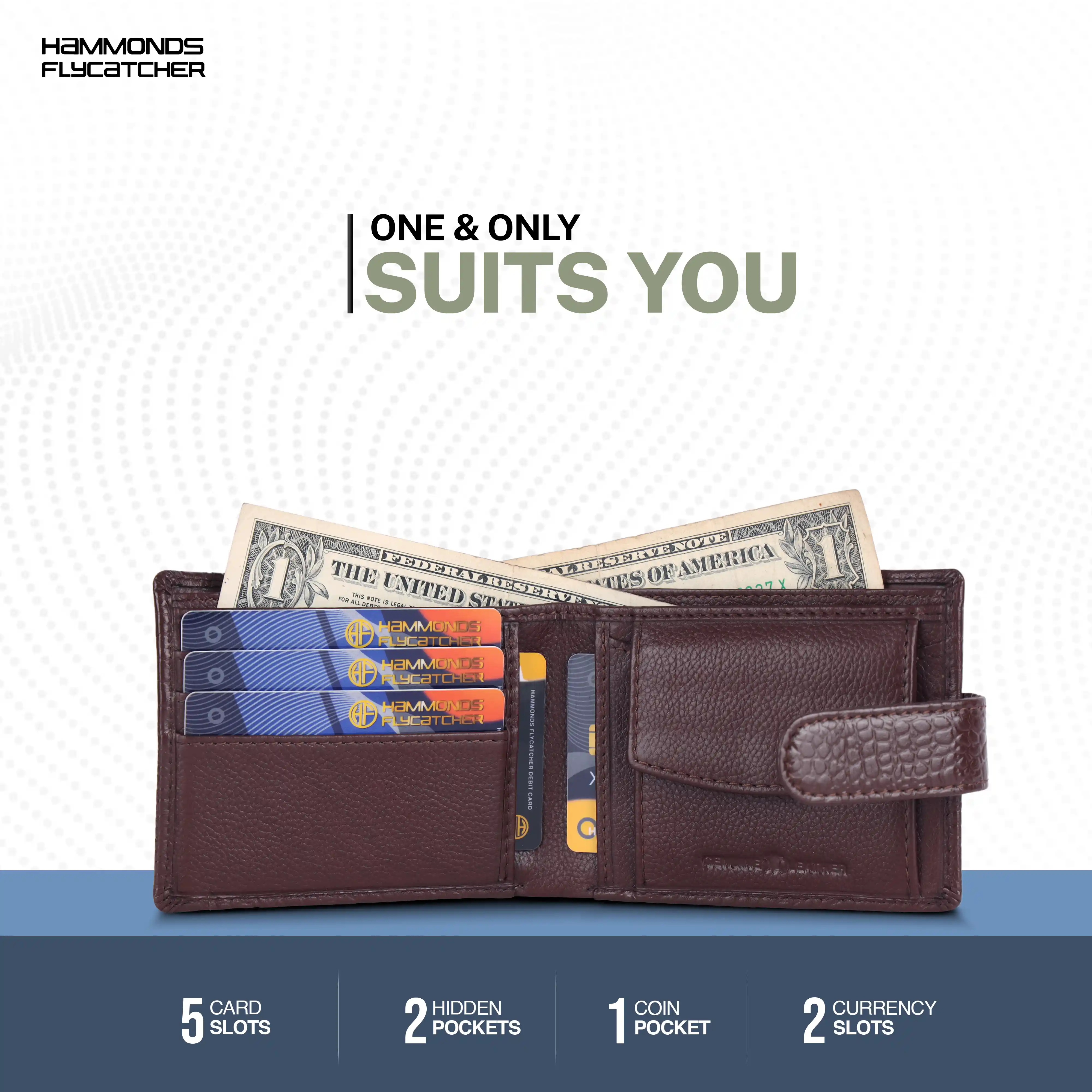 Men's Leather Wallet - 5 Card Slots, 2 Currency Pockets, RFID Protection - Perfect Gift for Valentine's, Father's Day, Birthdays - Image 85
