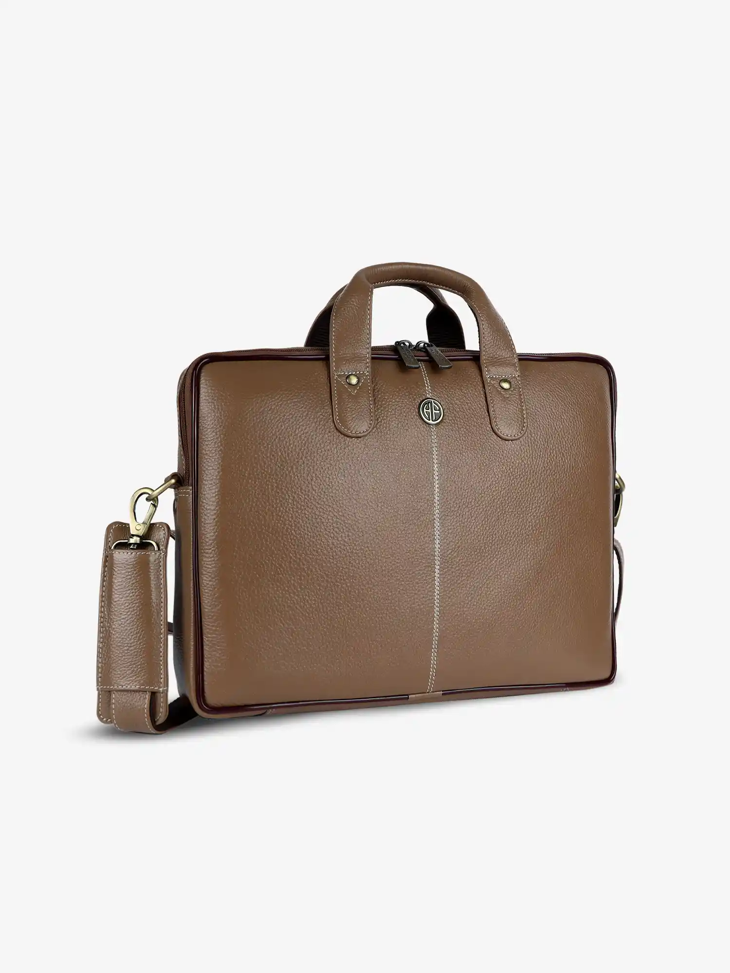 Office Bag for Men - Genuine Leather Laptop Bag - Fits Upto 14 Inch Laptop Bag/MacBook - 1 Year Warranty - Image 30