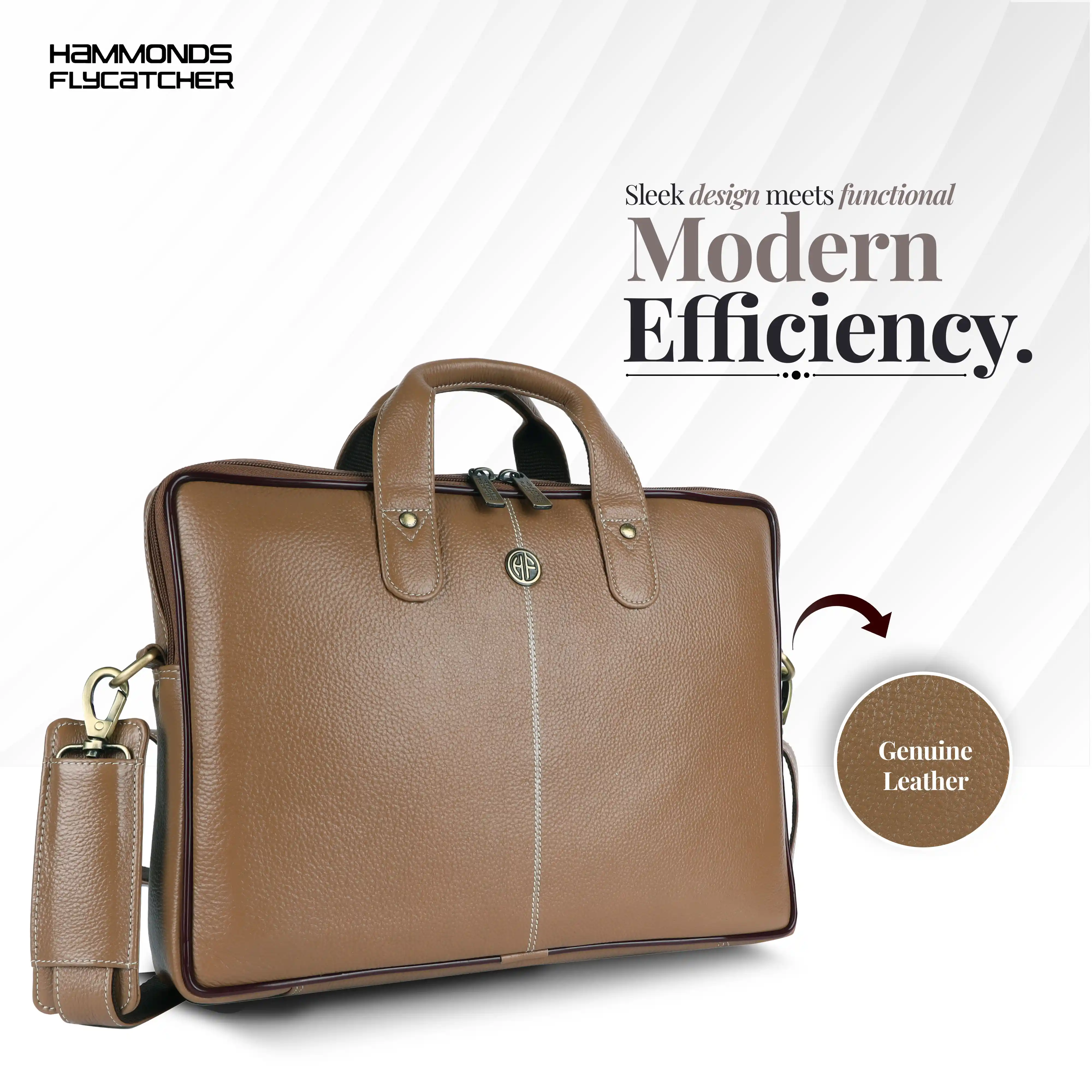 Office Bag for Men - Genuine Leather Laptop Bag - Fits Upto 14 Inch Laptop Bag/MacBook - 1 Year Warranty - Image 31