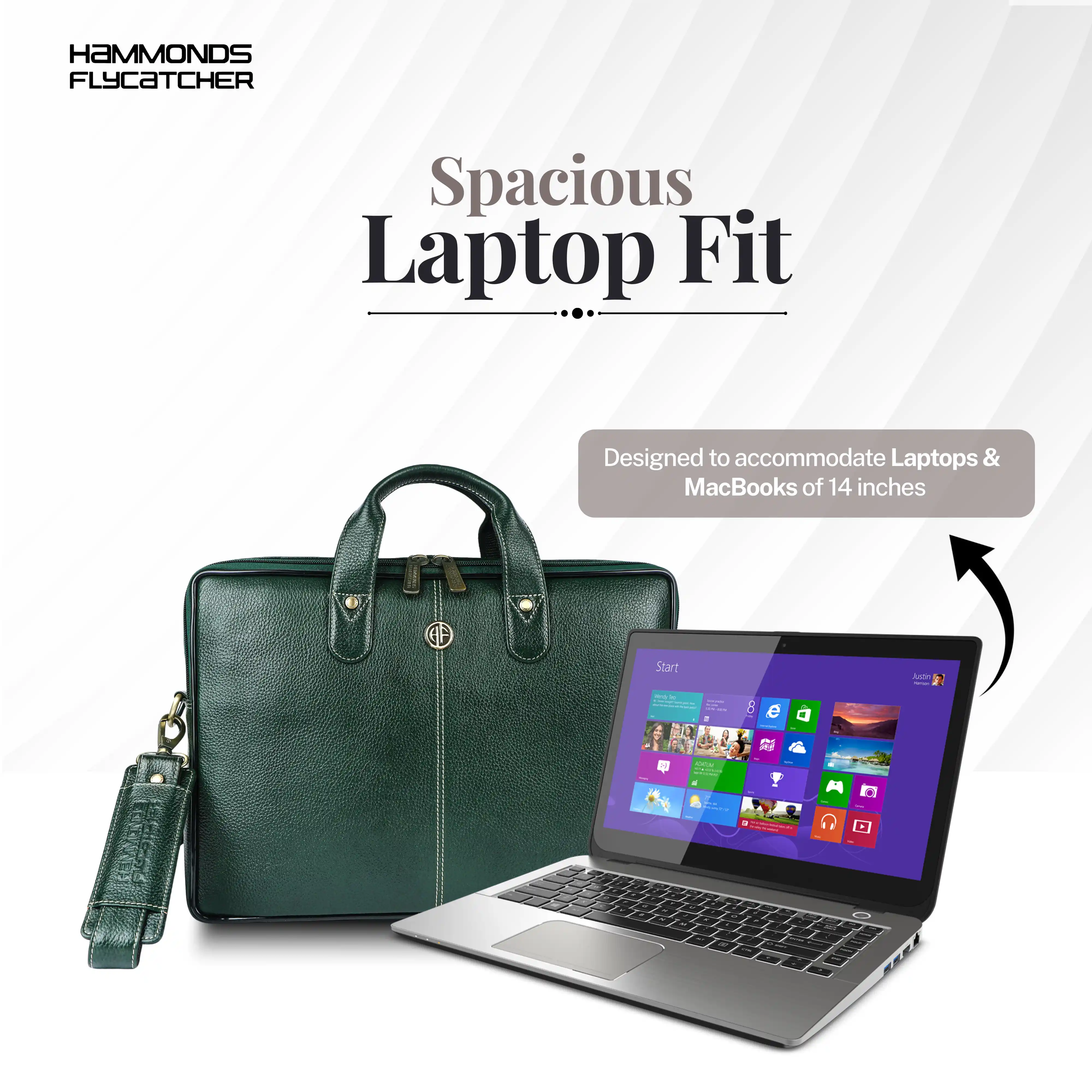 Office Bag for Men - Genuine Leather Laptop Bag - Fits Upto 14 Inch Laptop Bag/MacBook - 1 Year Warranty - Image 43