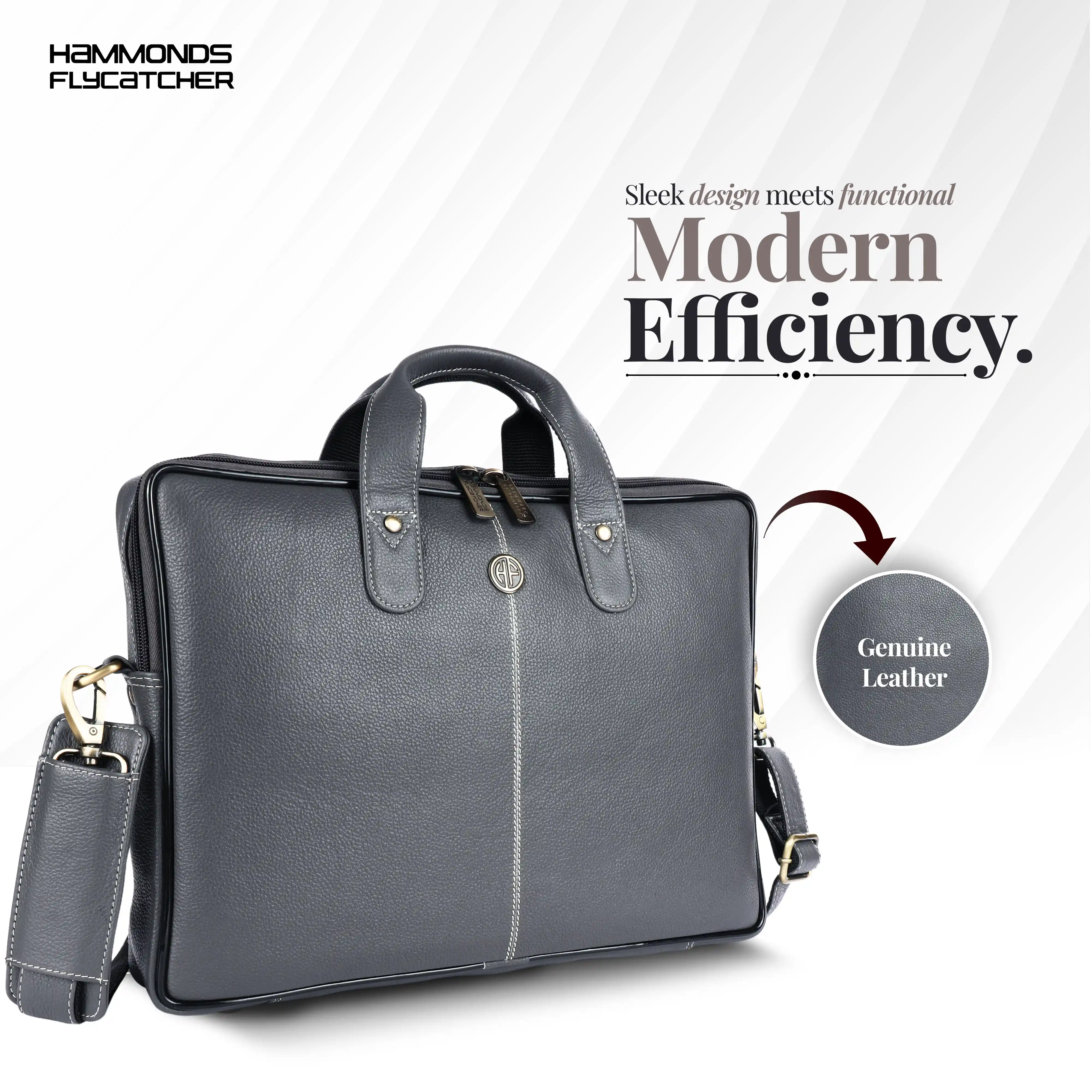 Office Bag for Men - Genuine Leather Laptop Bag - Fits Upto 14 Inch Laptop Bag/MacBook - 1 Year Warranty - Image 55