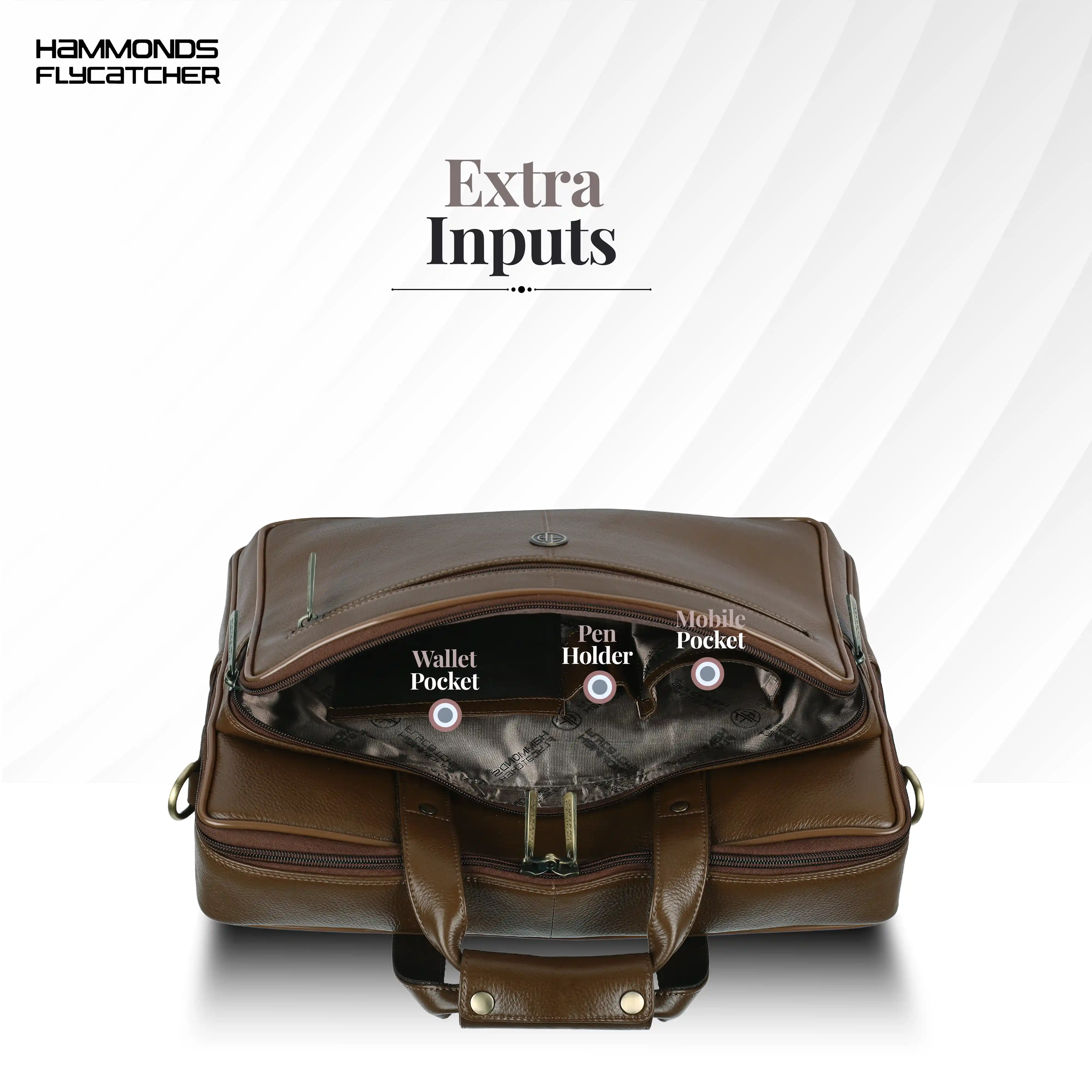 Office Shoulder Bag for Laptop - Genuine Leather - Fits 14 to 15.6 Inch Laptop/MacBook - 1 Year Warranty - Image 13