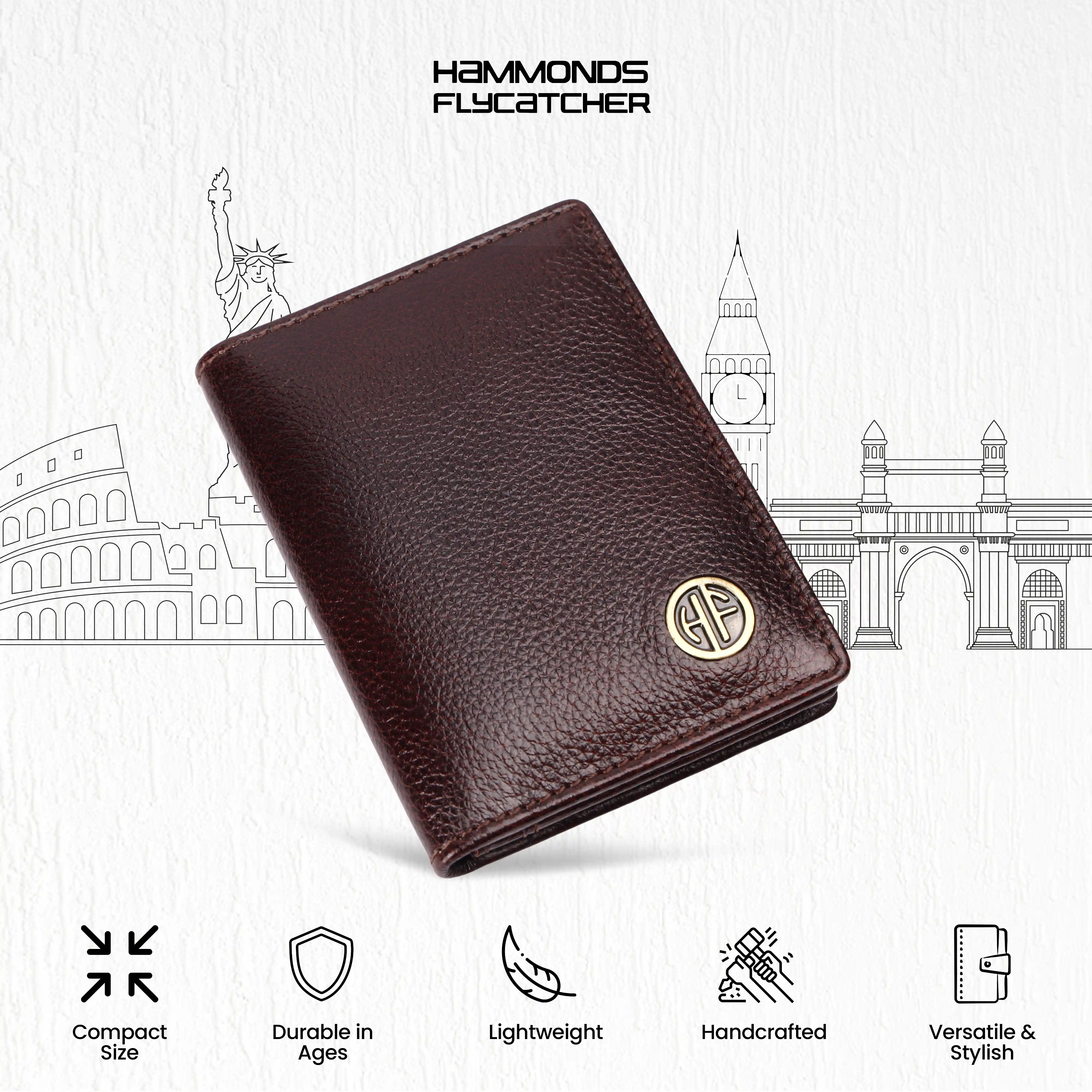Premium Leather Card Holder - RFID Protected, Holds 8 Cards - Slim Bi-Fold Wallet for Credit/Debit - Stylish & Secure - Image 10