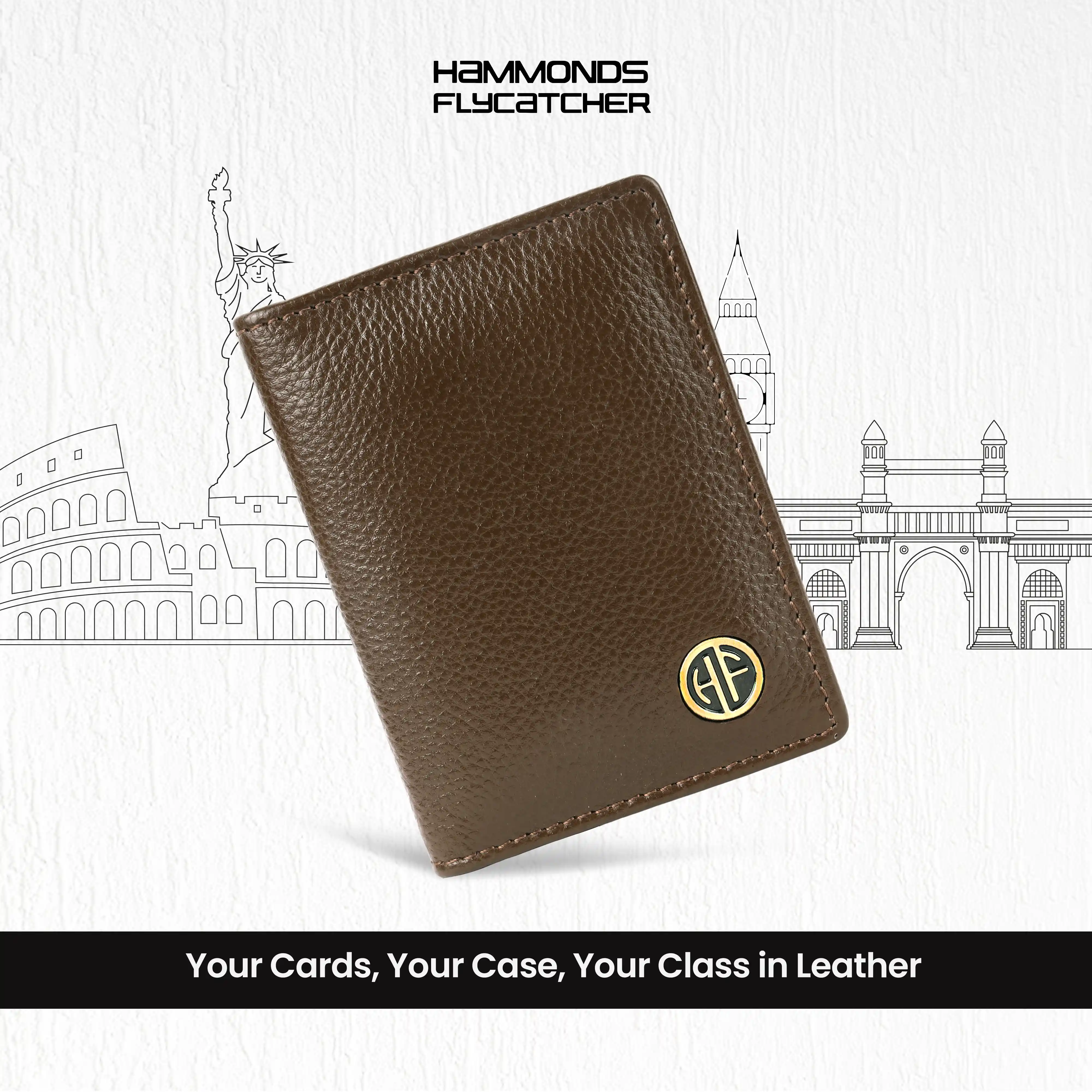 Premium Leather Card Holder - RFID Protected, Holds 8 Cards - Slim Bi-Fold Wallet for Credit/Debit - Stylish & Secure - Image 22
