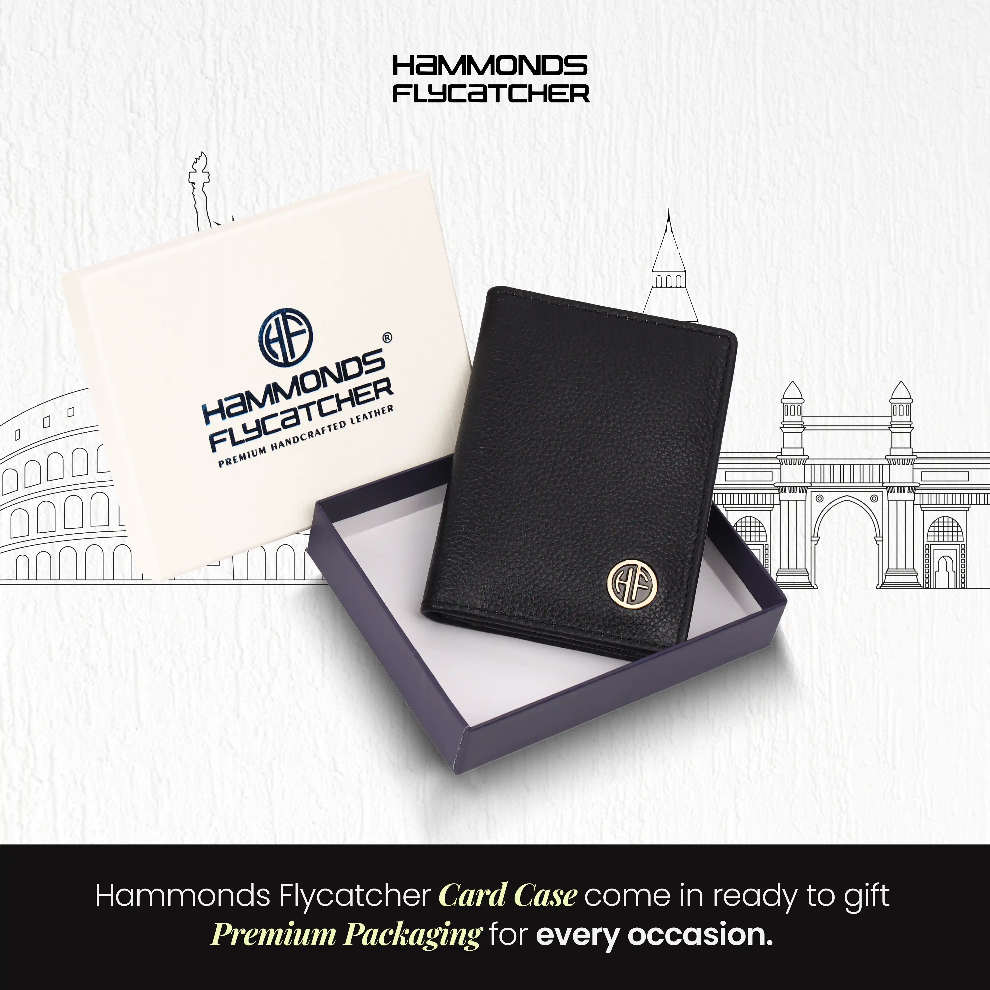 Premium Leather Card Holder - RFID Protected, Holds 8 Cards - Slim Bi-Fold Wallet for Credit/Debit - Stylish & Secure - Image 60