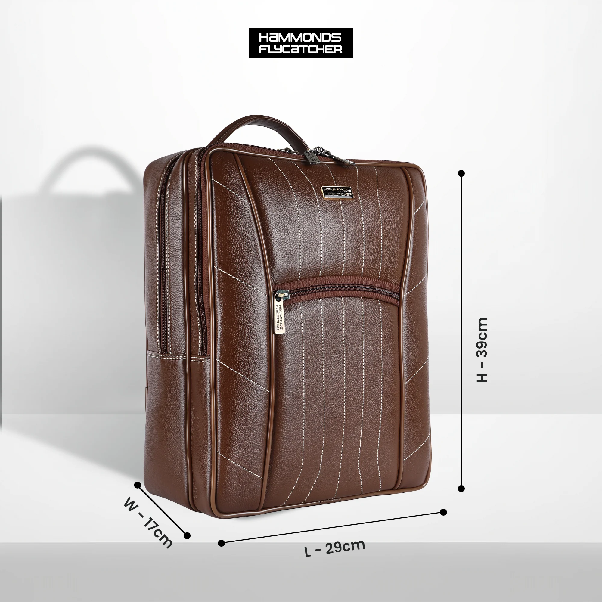 Stylish Leather Laptop Backpack - Best Travel Backpack with Multiple Compartments - Fits up to 16 Inch Laptop - Image 19