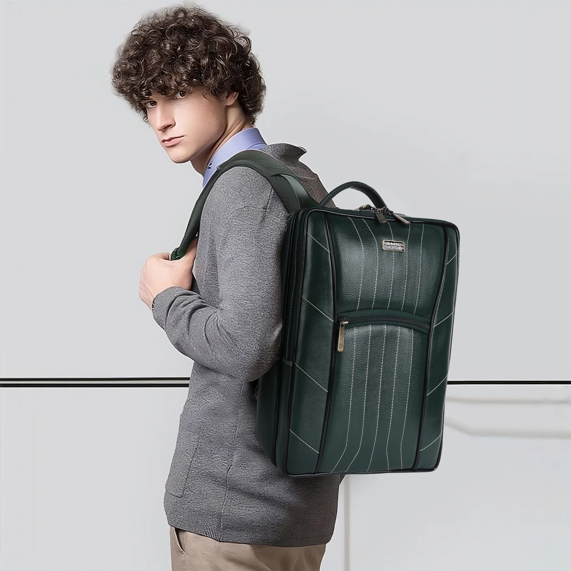 Stylish Leather Laptop Backpack - Best Travel Backpack with Multiple Compartments - Fits up to 16 Inch Laptop - Image 35