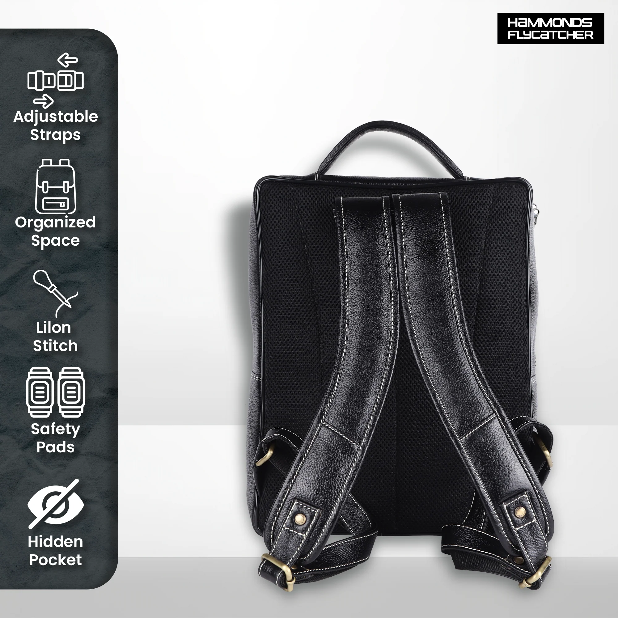 Stylish Leather Laptop Backpack - Best Travel Backpack with Multiple Compartments - Fits up to 16 Inch Laptop - Image 38