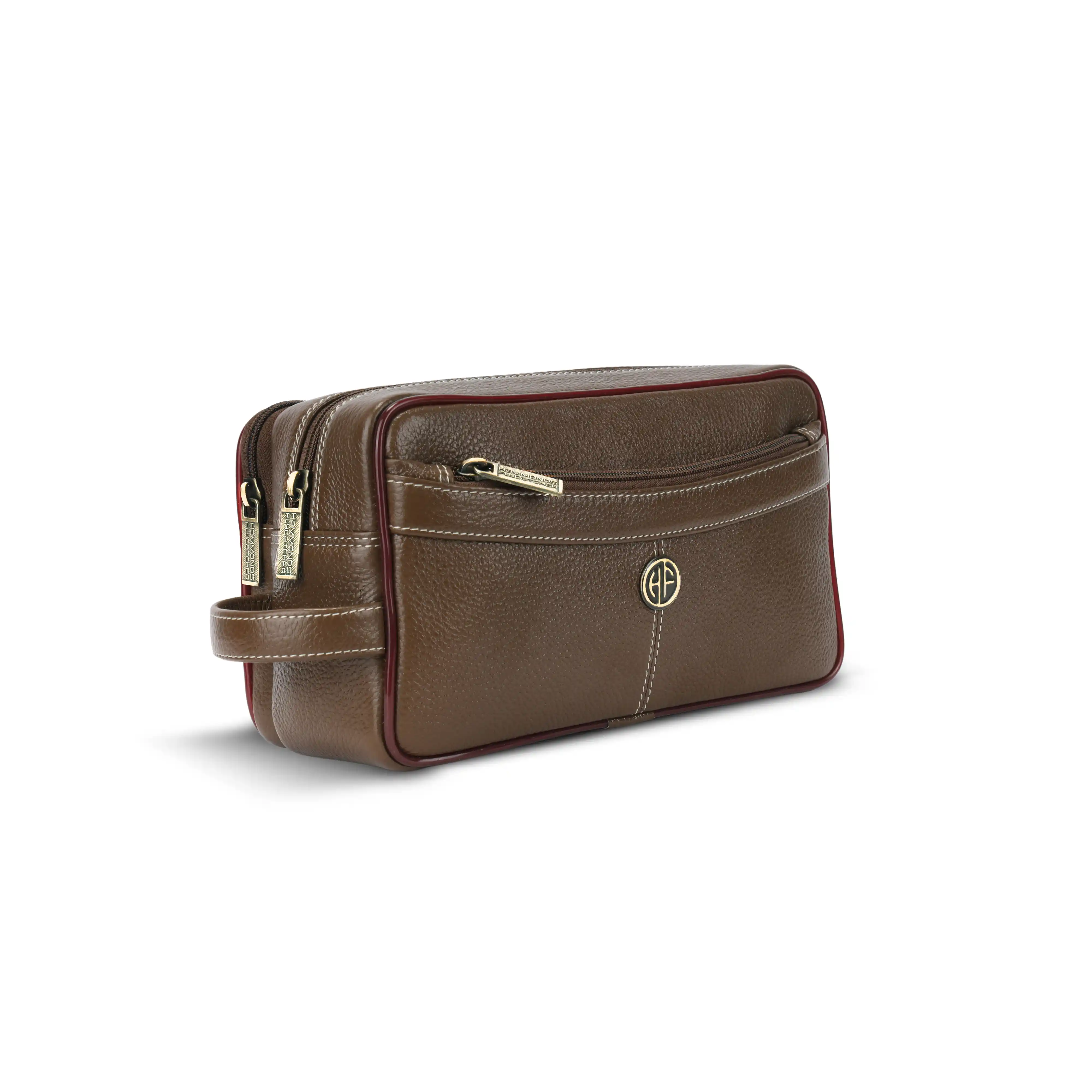 Toiletry Bag for Men- Genuine Leather Travel Organizer with Multiple Compartments - Image 15