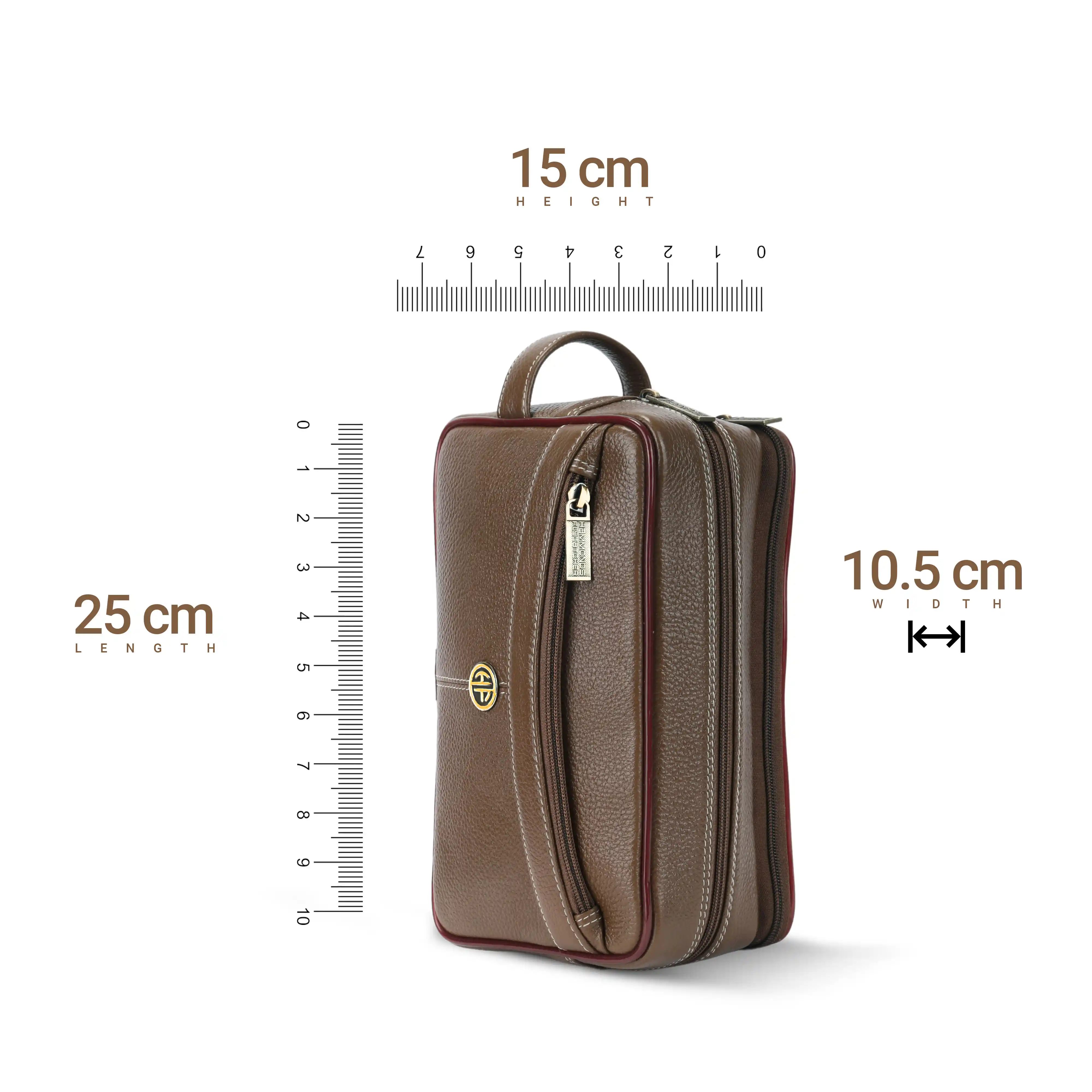 Toiletry Bag for Men- Genuine Leather Travel Organizer with Multiple Compartments - Image 20