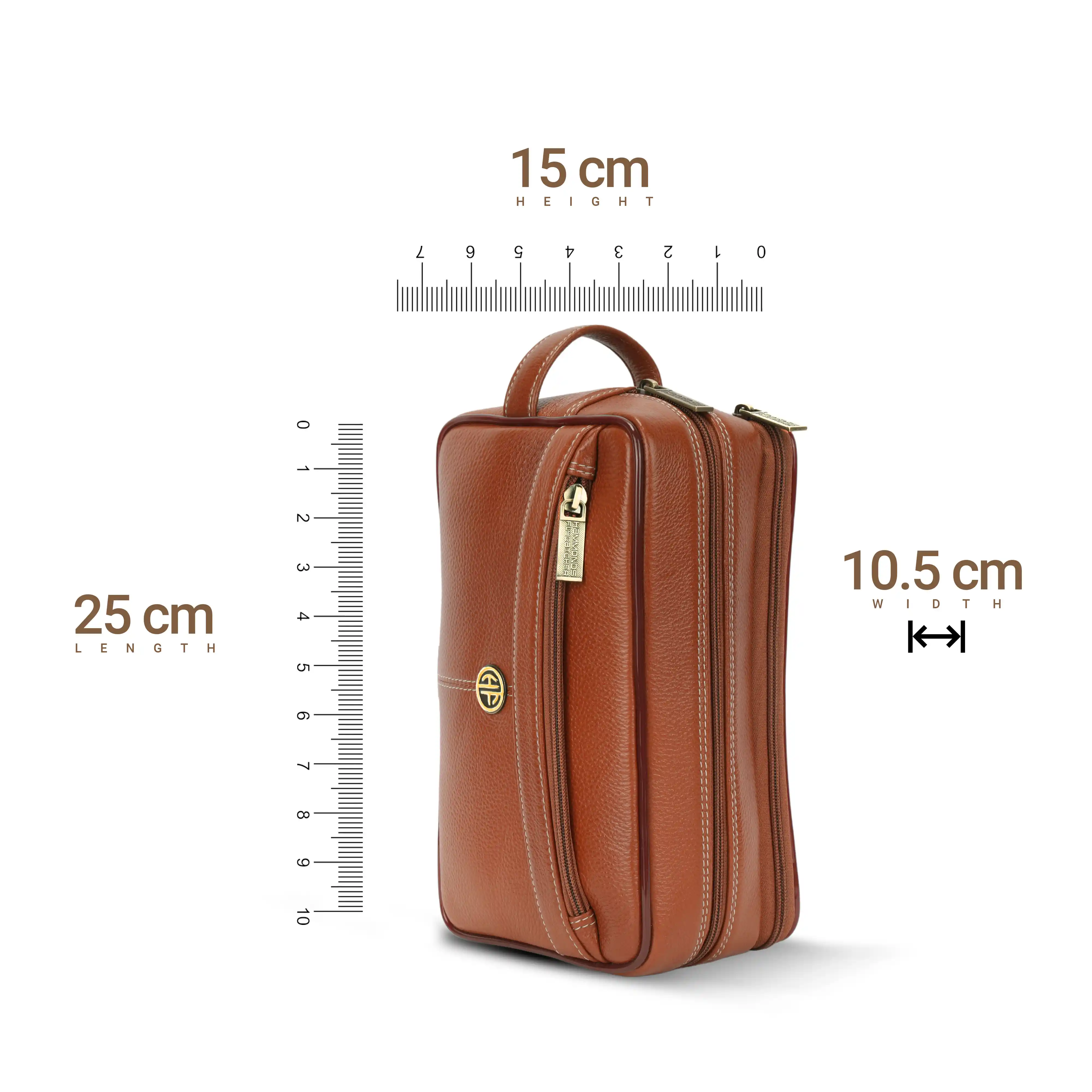 Toiletry Bag for Men- Genuine Leather Travel Organizer with Multiple Compartments - Image 34